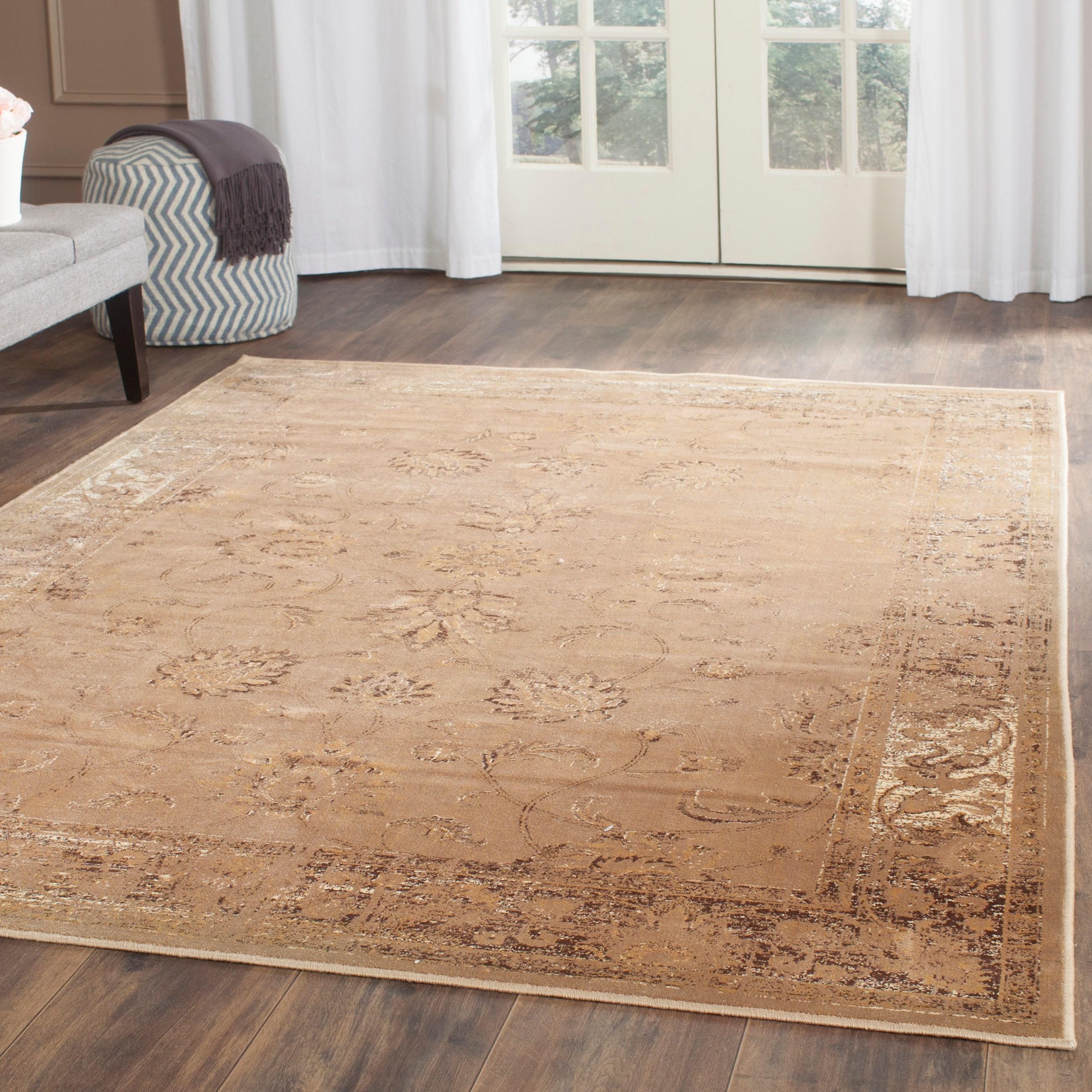 Vintage VTG117 Power Loomed Indoor Skid-Resistant Accent Rug - Taupe - 3'3"x5'7" - Safavieh