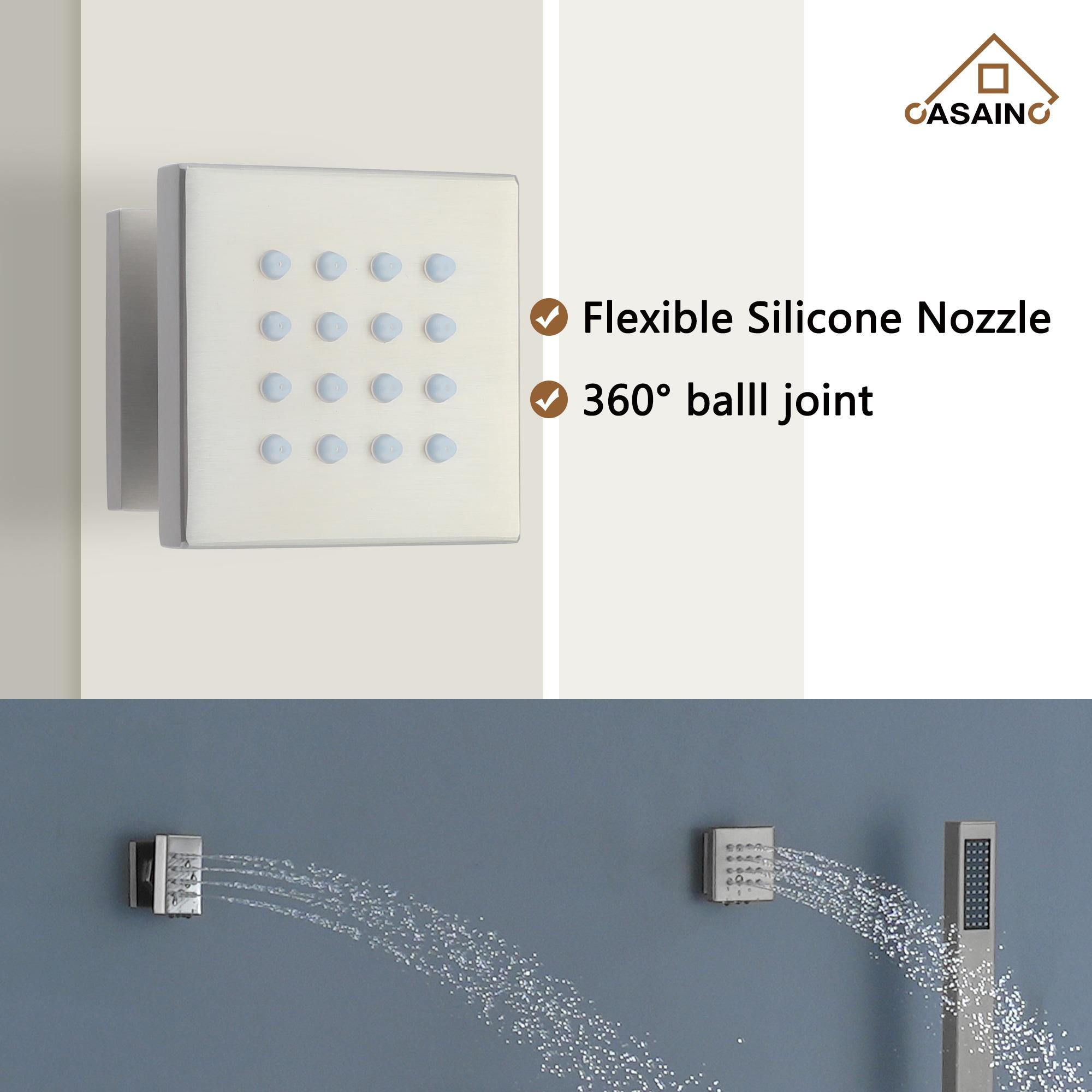Revitalize 12 Inch Luxury Thermostatic Complete Shower System with Rough-in Valve