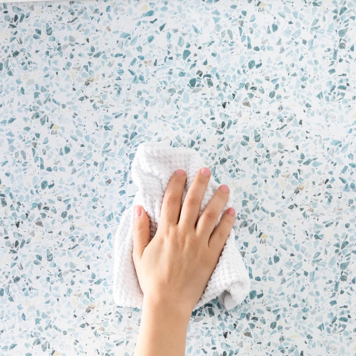 EasyLiner Premium Removable Adhesive Peel & Stick Wallpaper, Sea Glass, 20 in. x 18 ft.