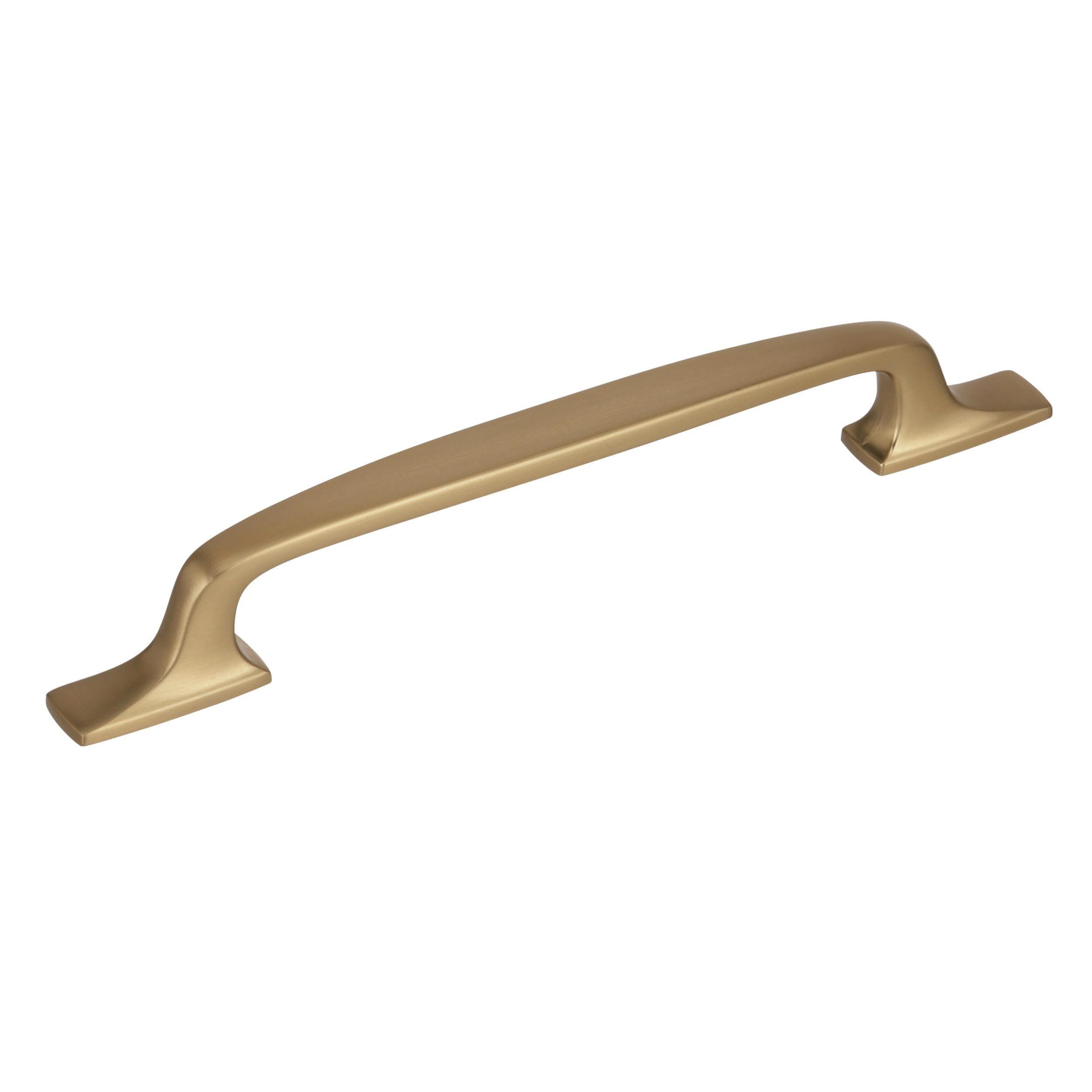 Amerock Highland Ridge 6-5/16 inch (160mm) Center-to-Center Golden Champagne Cabinet Pull