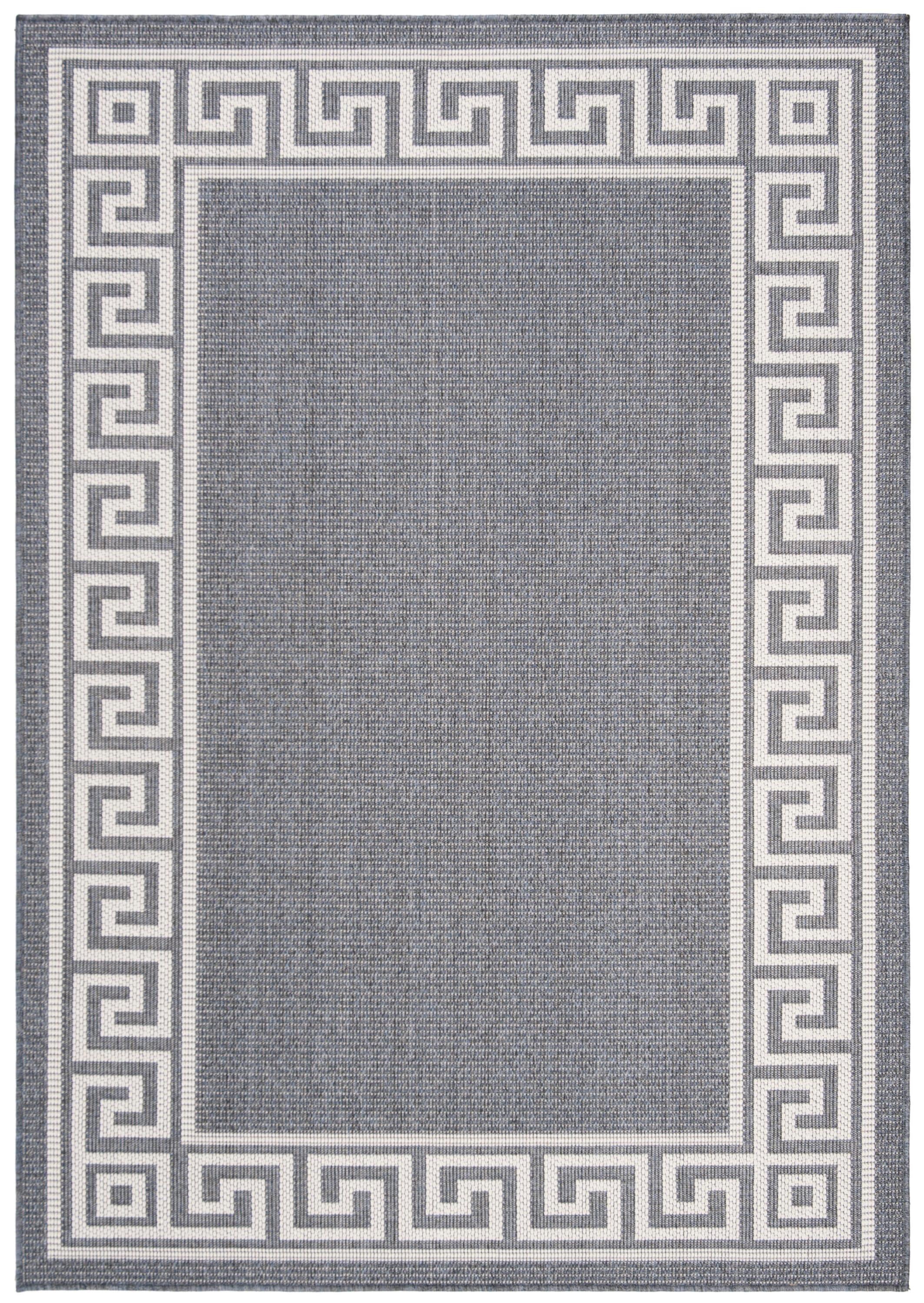Bermuda BMU820 Power Loomed Indoor/Outdoor Area Rug - Dark Blue/Ivory - 8'9"x11'9" - Safavieh.