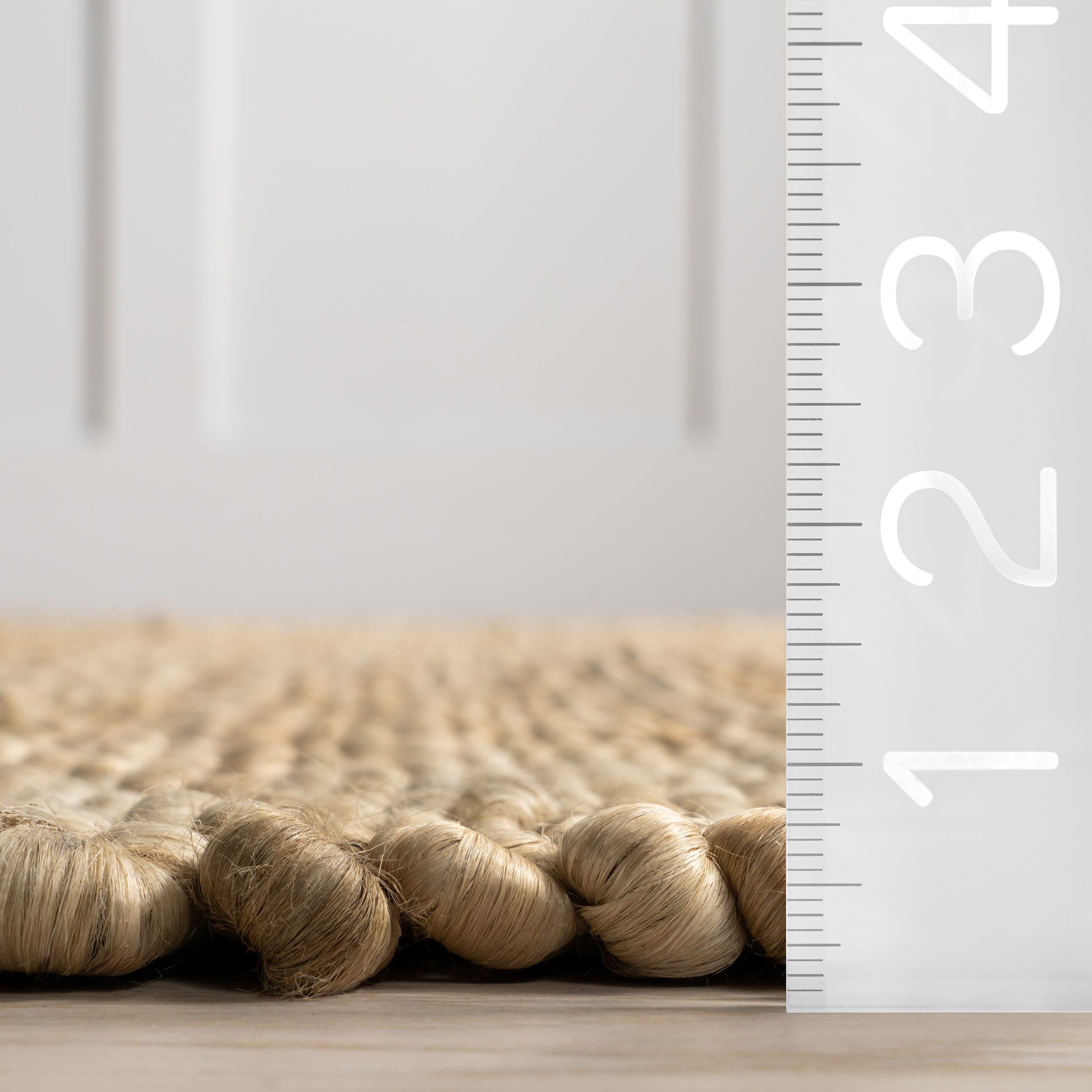 nuLOOM Hailey Handwoven Jute Area Rug, 6' x 9', Natural