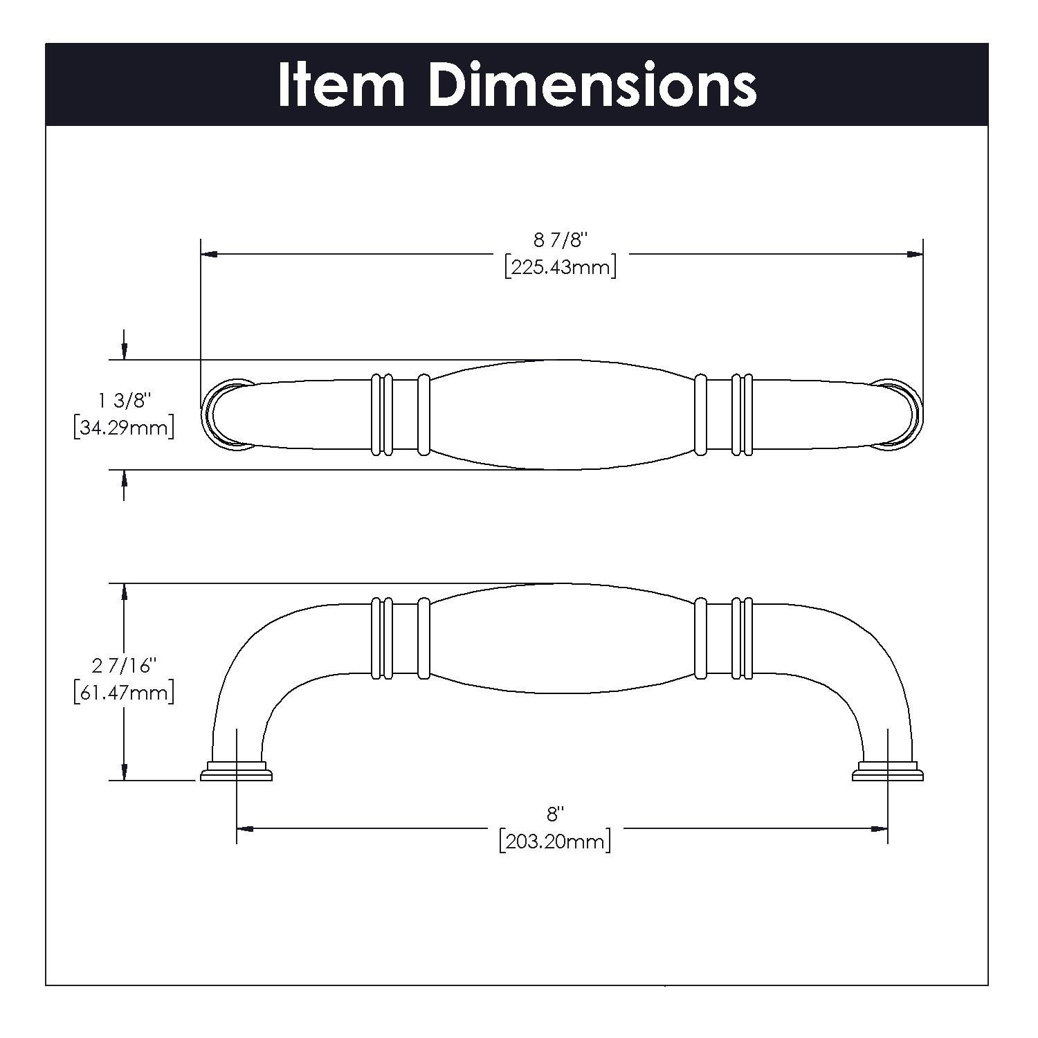 Williamsburg 8" Center to Center Appliance Pull