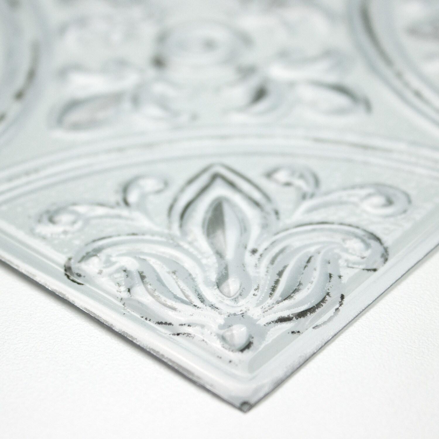 10.5'' W x 10.5'' L PVC Peel and Stick Field Tile