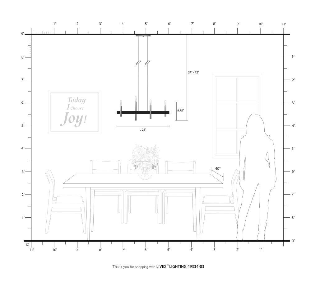 Elegance Crystal Rod 4-Light Chandelier in White and Antique Brass