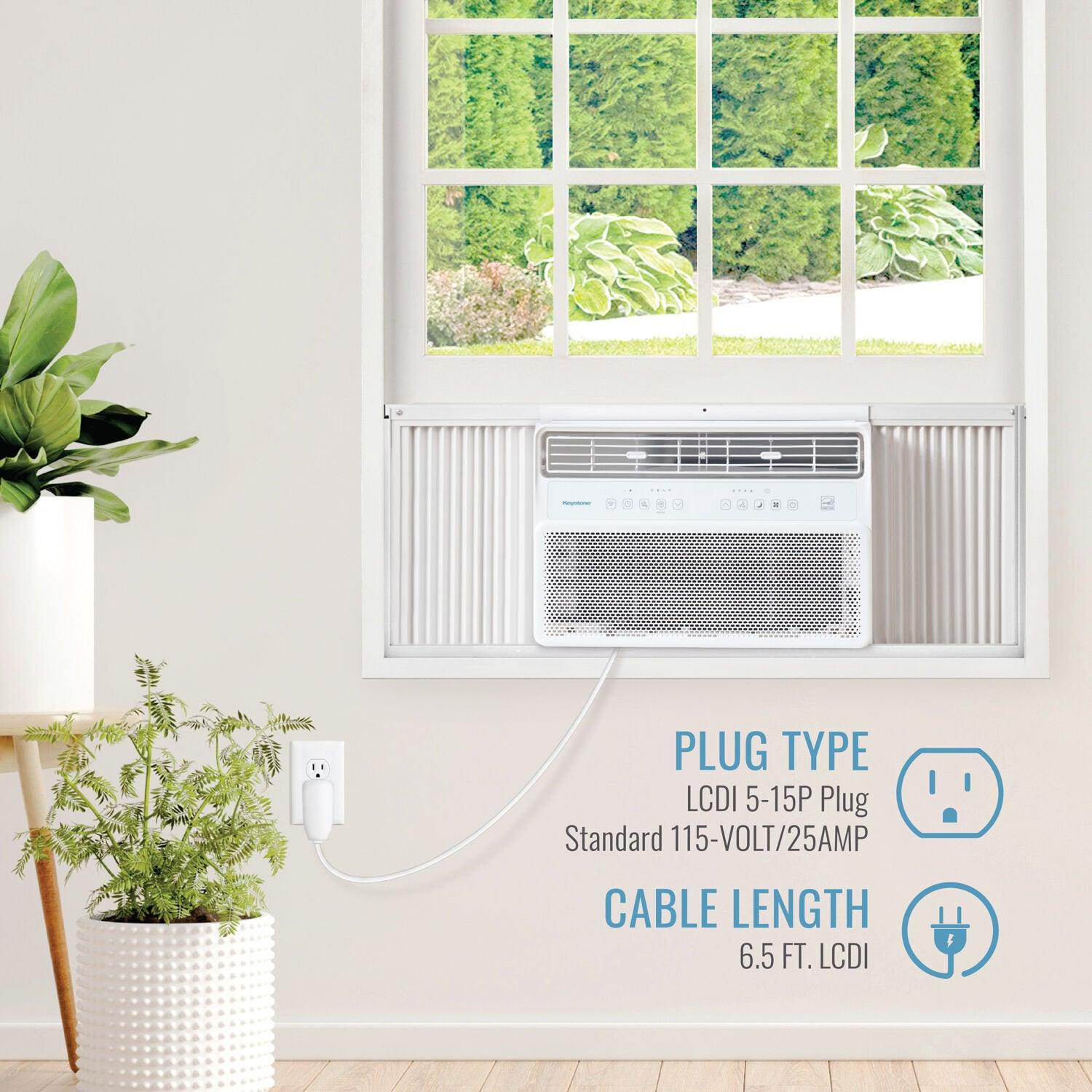 Keystone 12000 BTU Wi-Fi Connected Window Air Conditioner with Remote Included