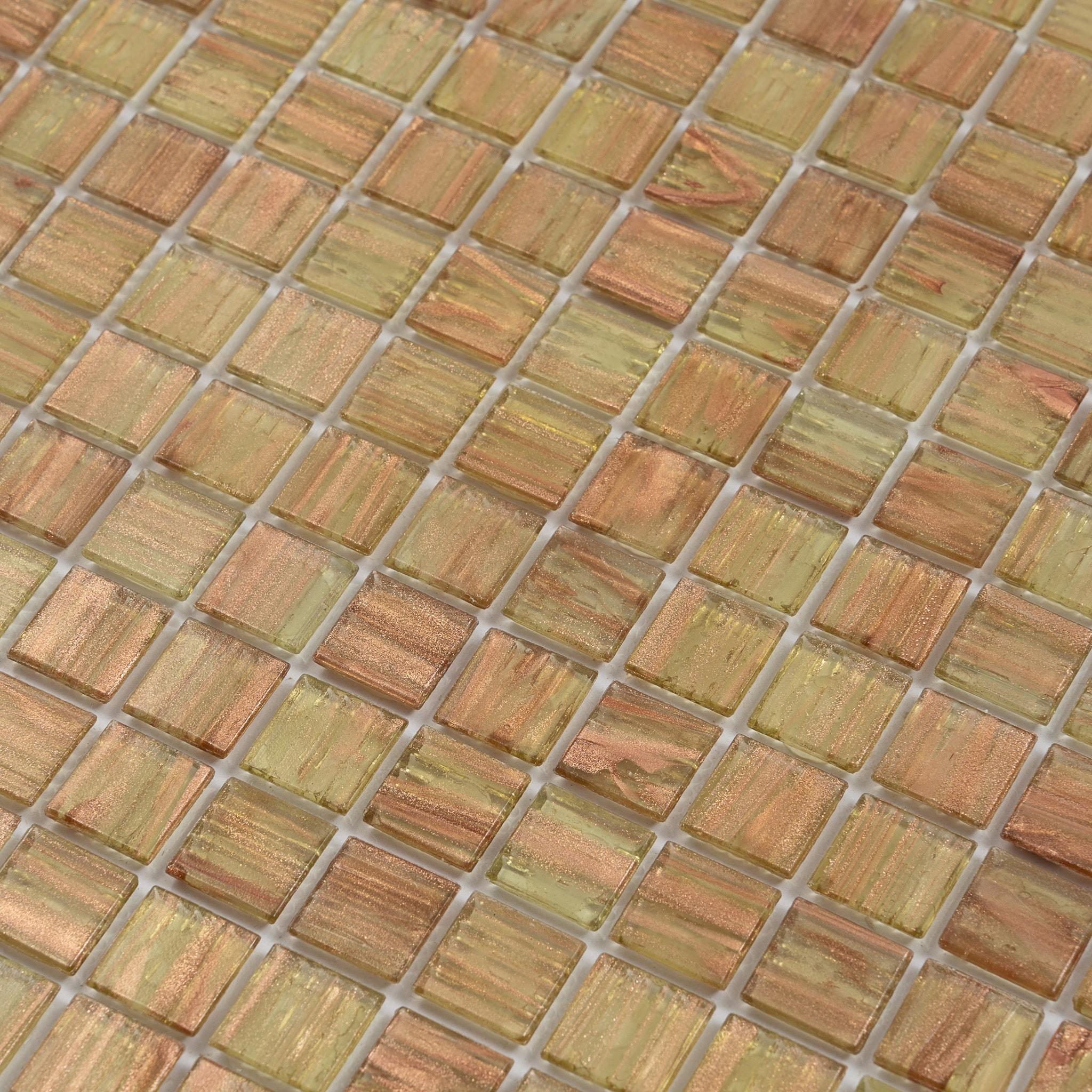 Celestial 0.8" x 0.8" Glass Grid Mosaic Wall & Floor Tile