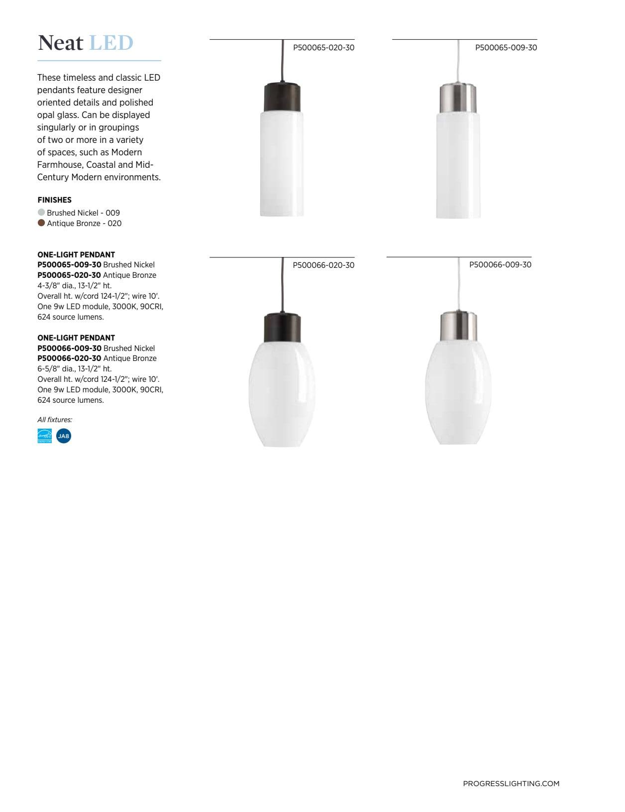Neat LED One-Light Pendant