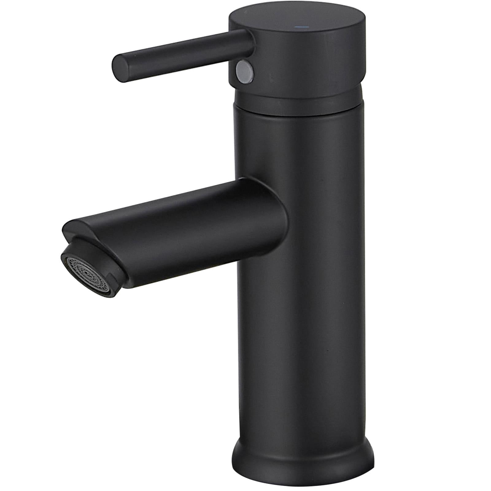 Single-Hole Single-handle Bathroom Faucet with Drain Assembly