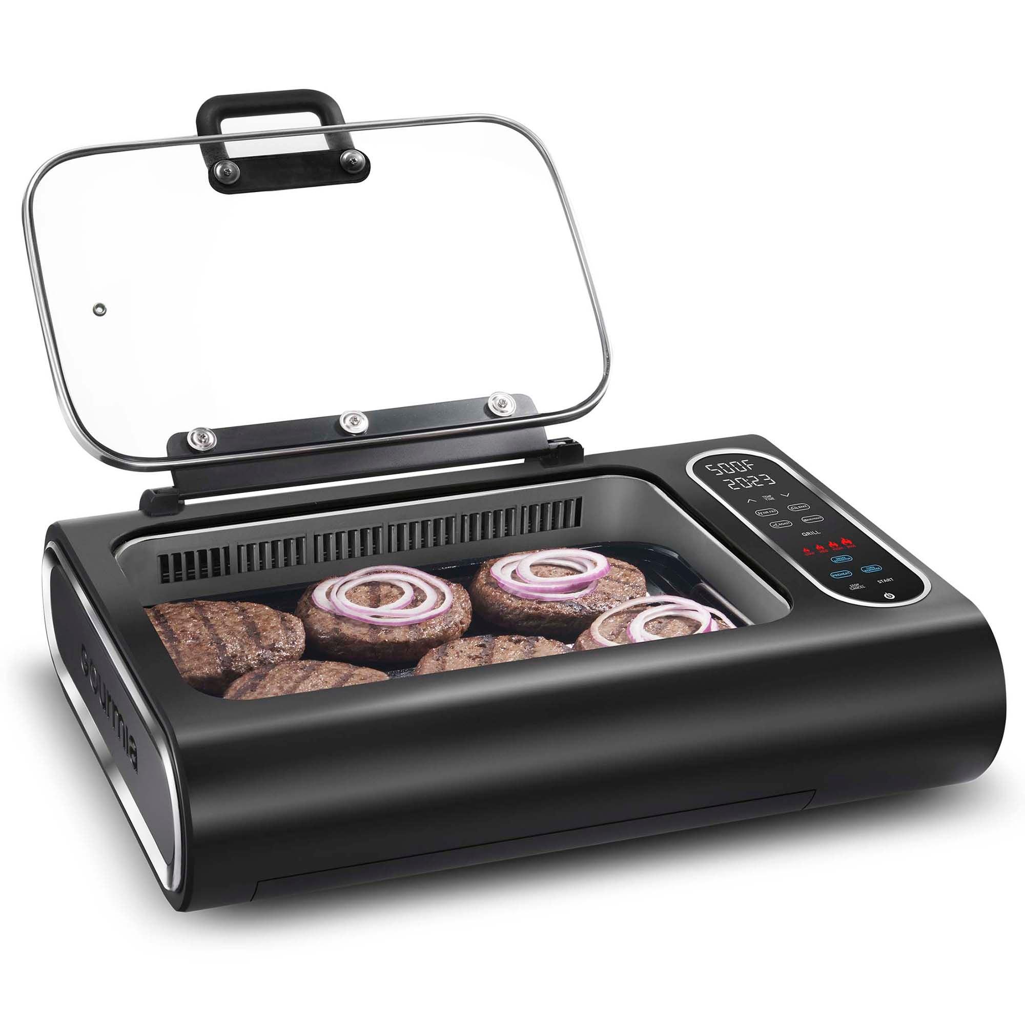 Gourmia Gourmia 6?Qt Smokeless Indoor Grill & Air Fryer FoodStation with Smoke Extracting Technology
