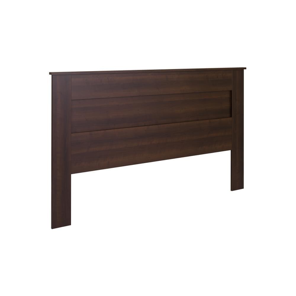 Prepac King Flat Panel Headboard Espresso Brown: 5-Year Warranty, MDF Construction, Spot Clean, King Size