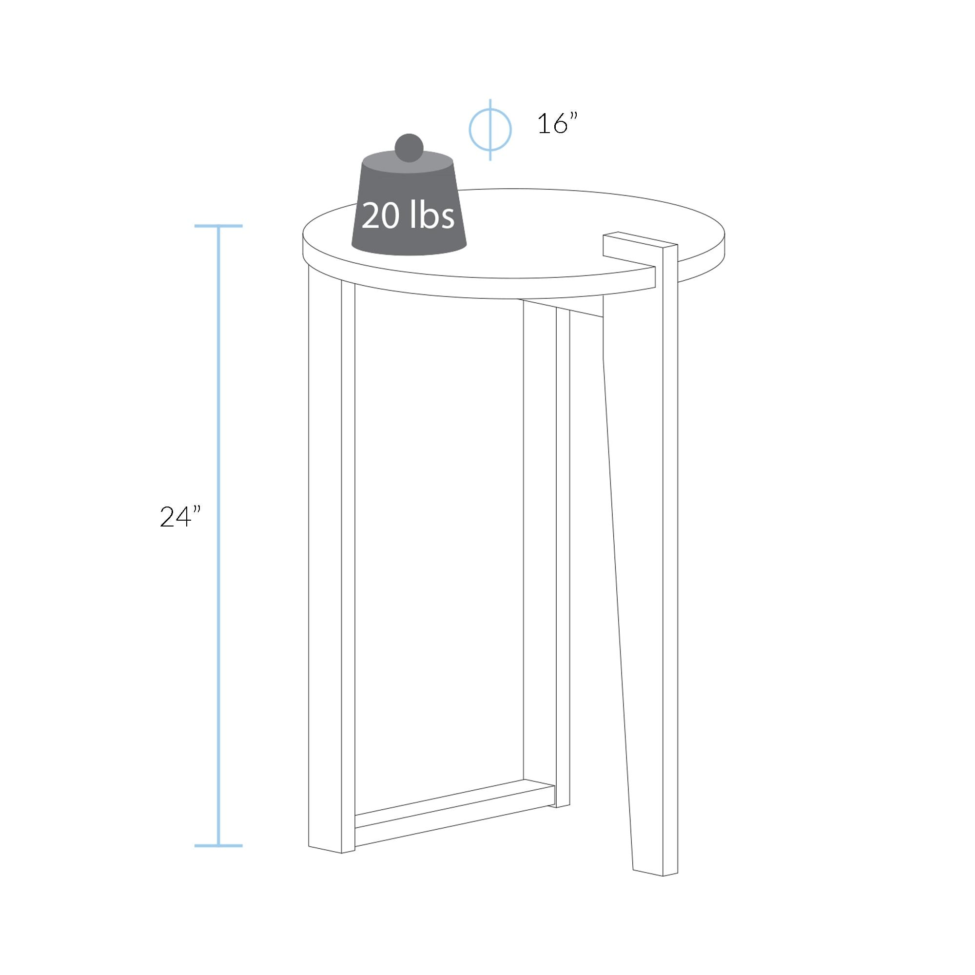 American Trails Sundial Round End Table