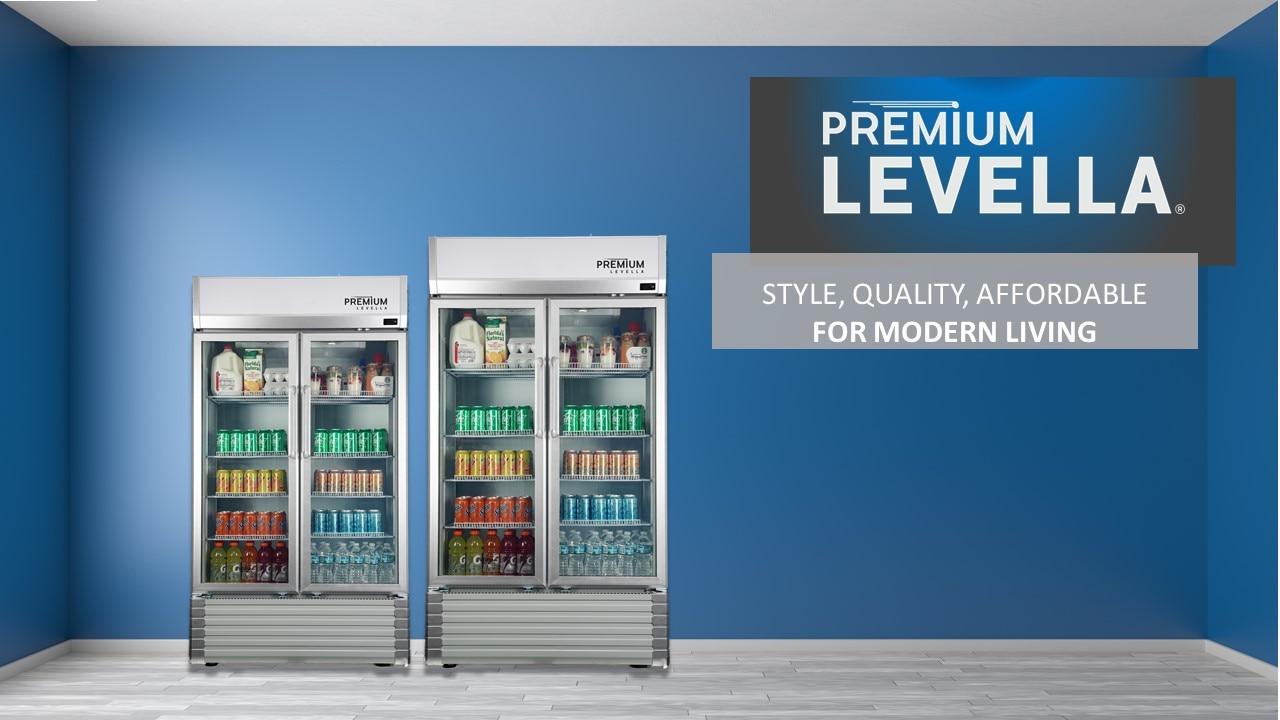 Premium Levella Premium Levella 16 Cubic Feet Merchandising Refrigerator - 35.43''
