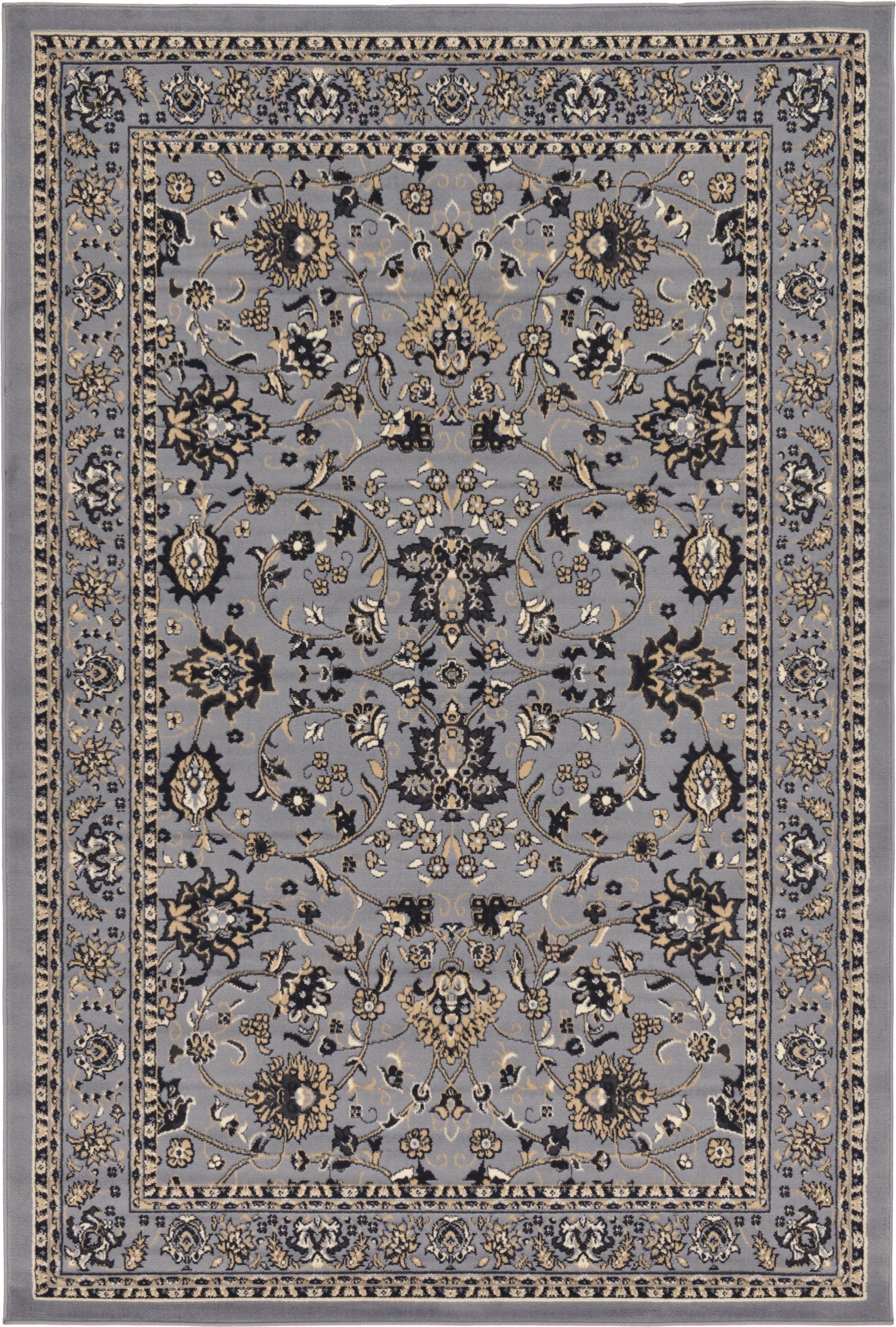 Unique Loom 6' 0 x 9' 0 Sialk Hill Washington Gray Area Rug