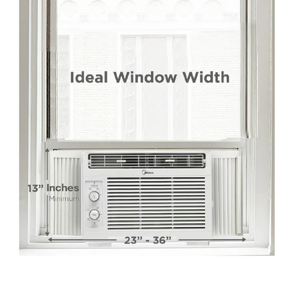 Midea 5,000 BTU 150 Sq ft Mechanical Window Air Conditioner, White, MAW05M1WWT, New