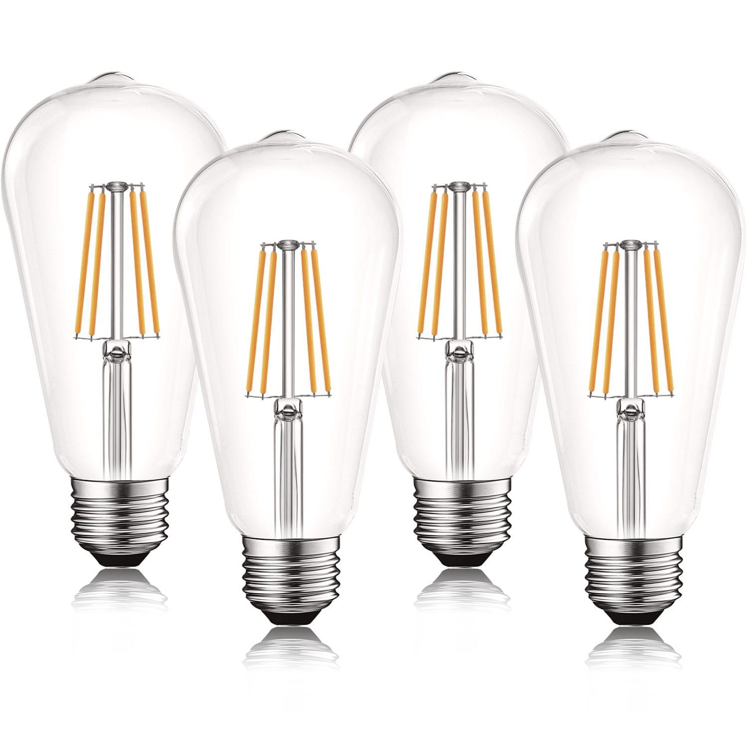 Equivalent ST19 E26/Medium (Standard) Dimmable LED Bulb