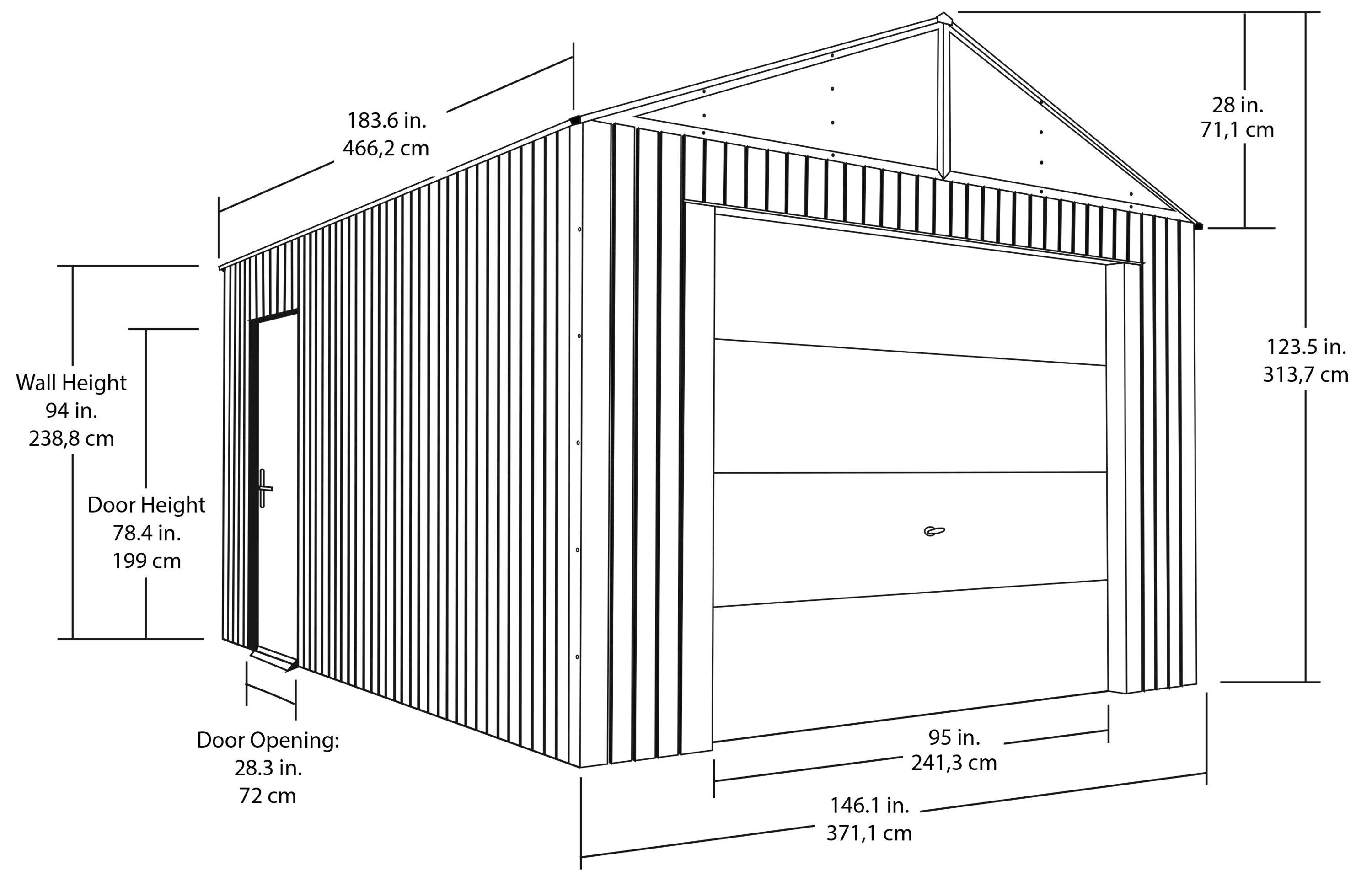 Everest Metal Garage Shed
