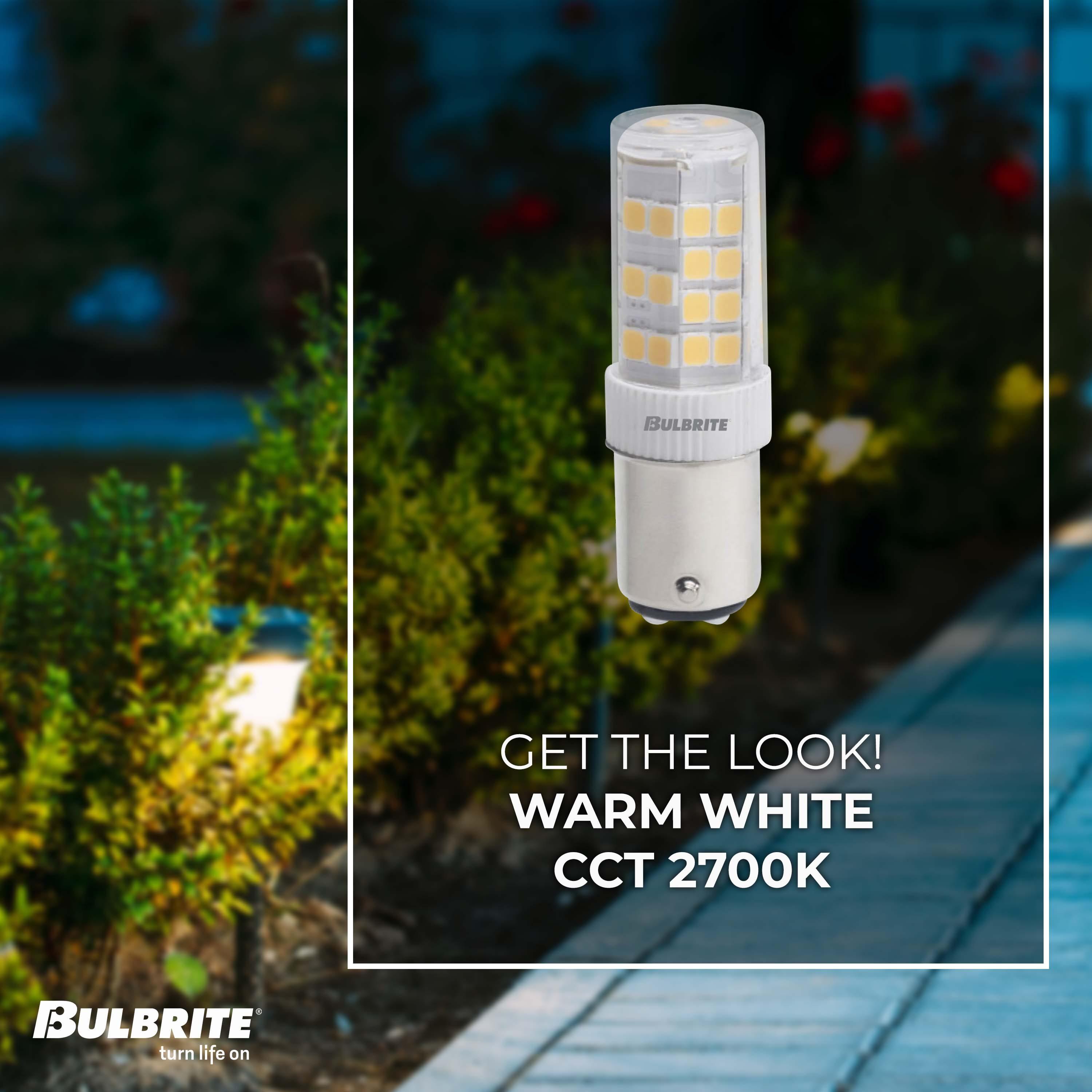 40 Watt Equivalent T5 BA15d/Small Bayonet Cap Dimmable LED Bulb