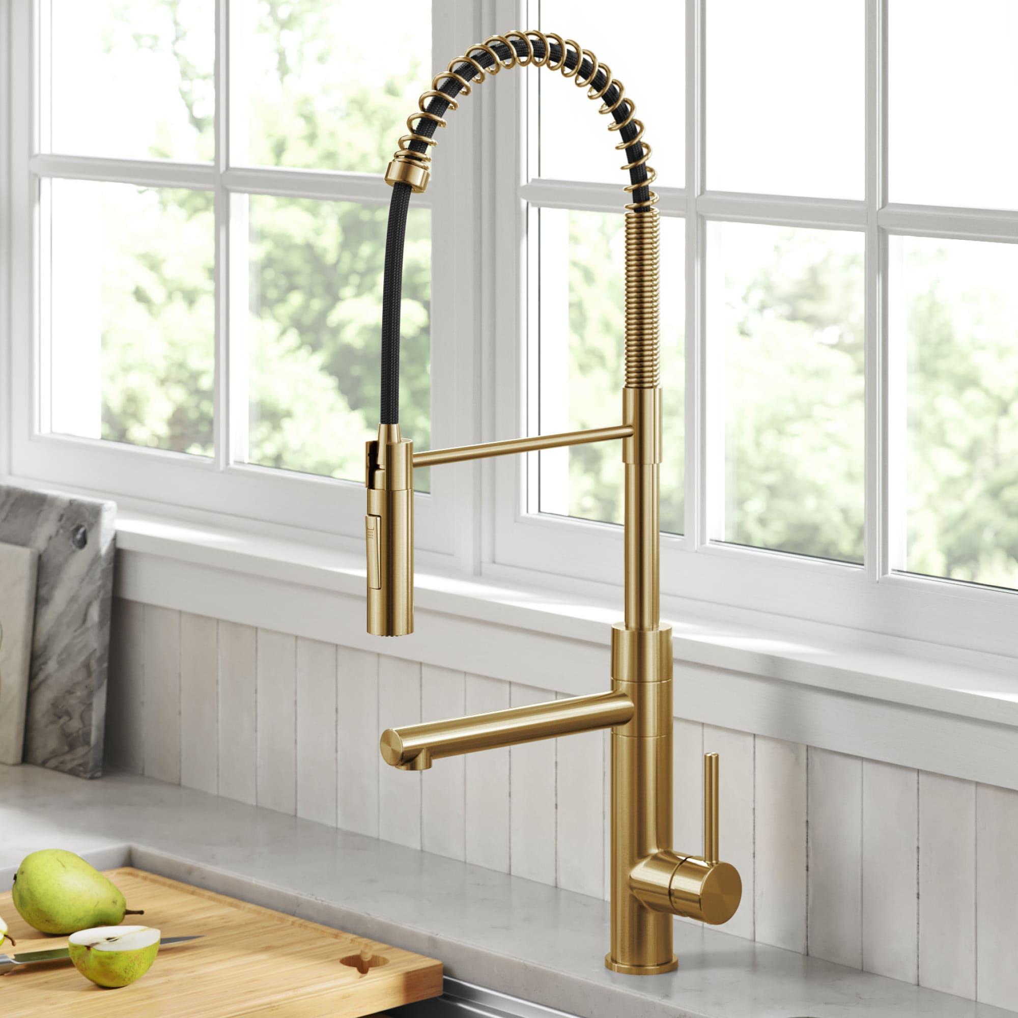 Artec Pro Commercial Style Pull-Down Single Handle Kitchen Faucet with Pot Filler