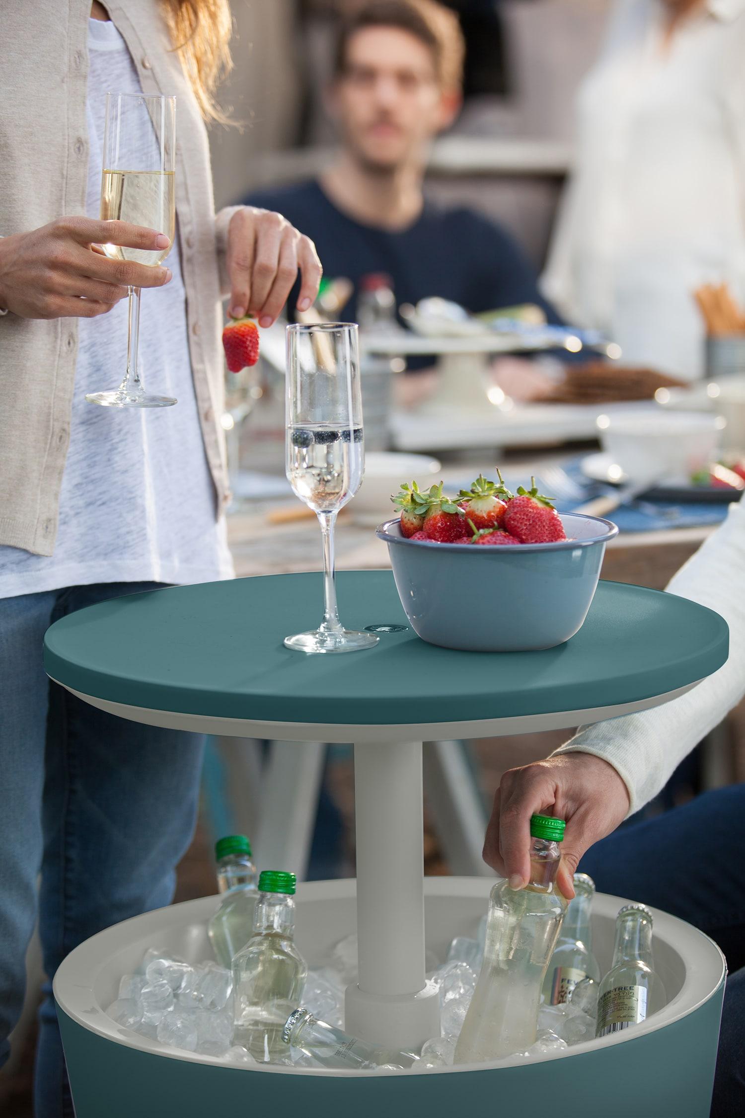 Keter 32 Qt. Cool Bar Cooler Outdoor Weather Resistant Patio Furniture 2 in 1 Pop Up Cocktail Side Table and Beverage Cooler Combo & Reviews | Wayfair