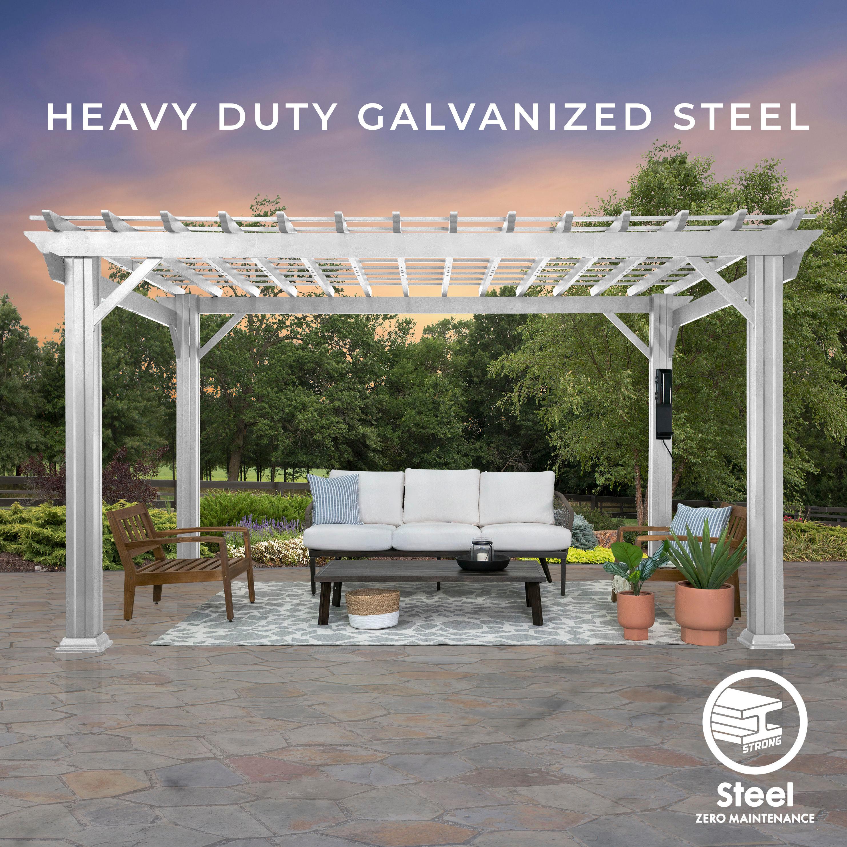 Backyard Discovery 12' x 10' Hawthorne Traditional Steel Pergola