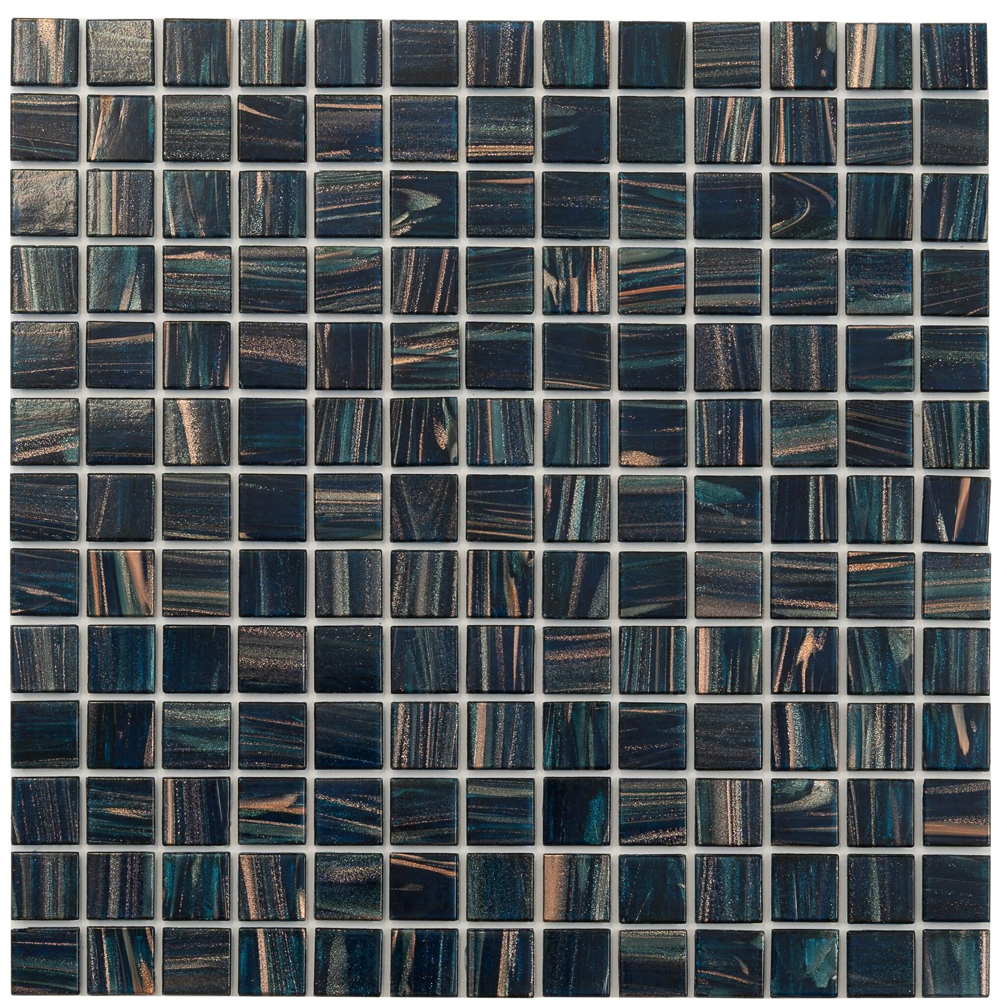 Celestial 0.8" x 0.8" Glass Grid Mosaic Wall & Floor Tile