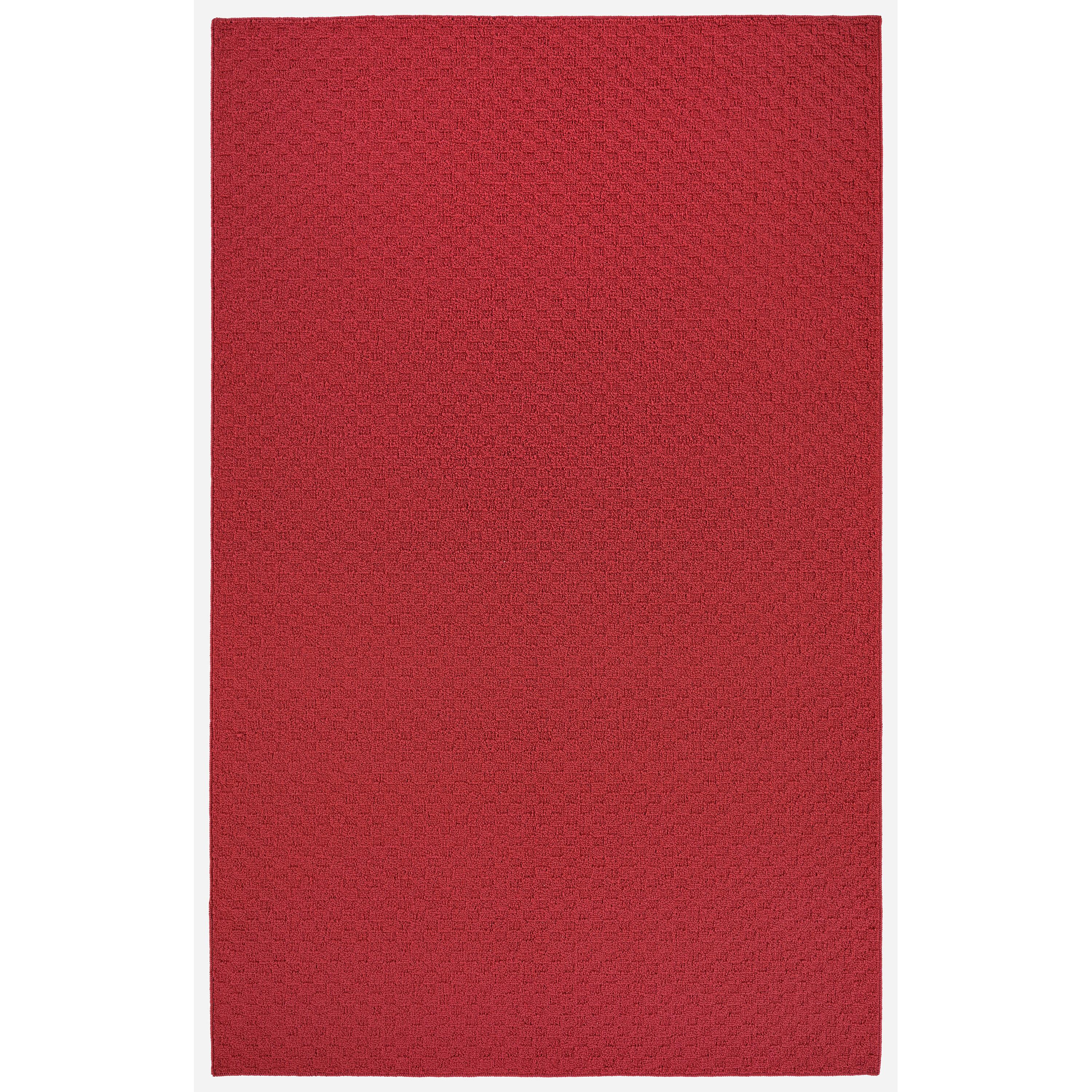 Garland Rug Town Square Polypropylene Chili Red Indoor Area Rug, 8' x 10'
