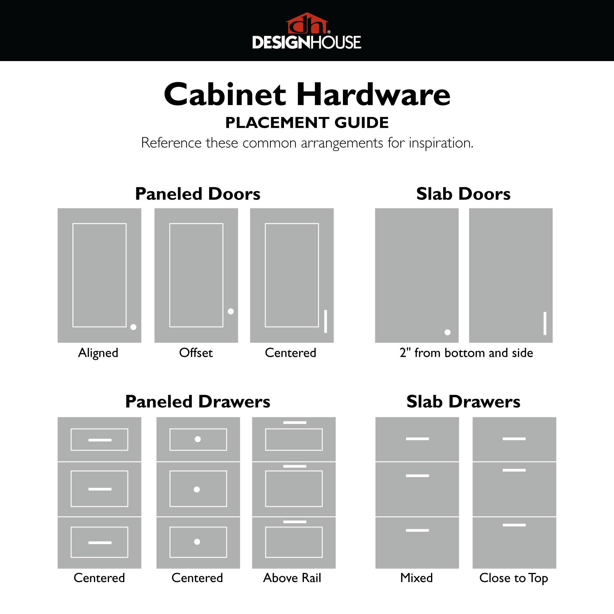 Brushed Nickel Steel Bar Drawer Pull with Mounting Hardware