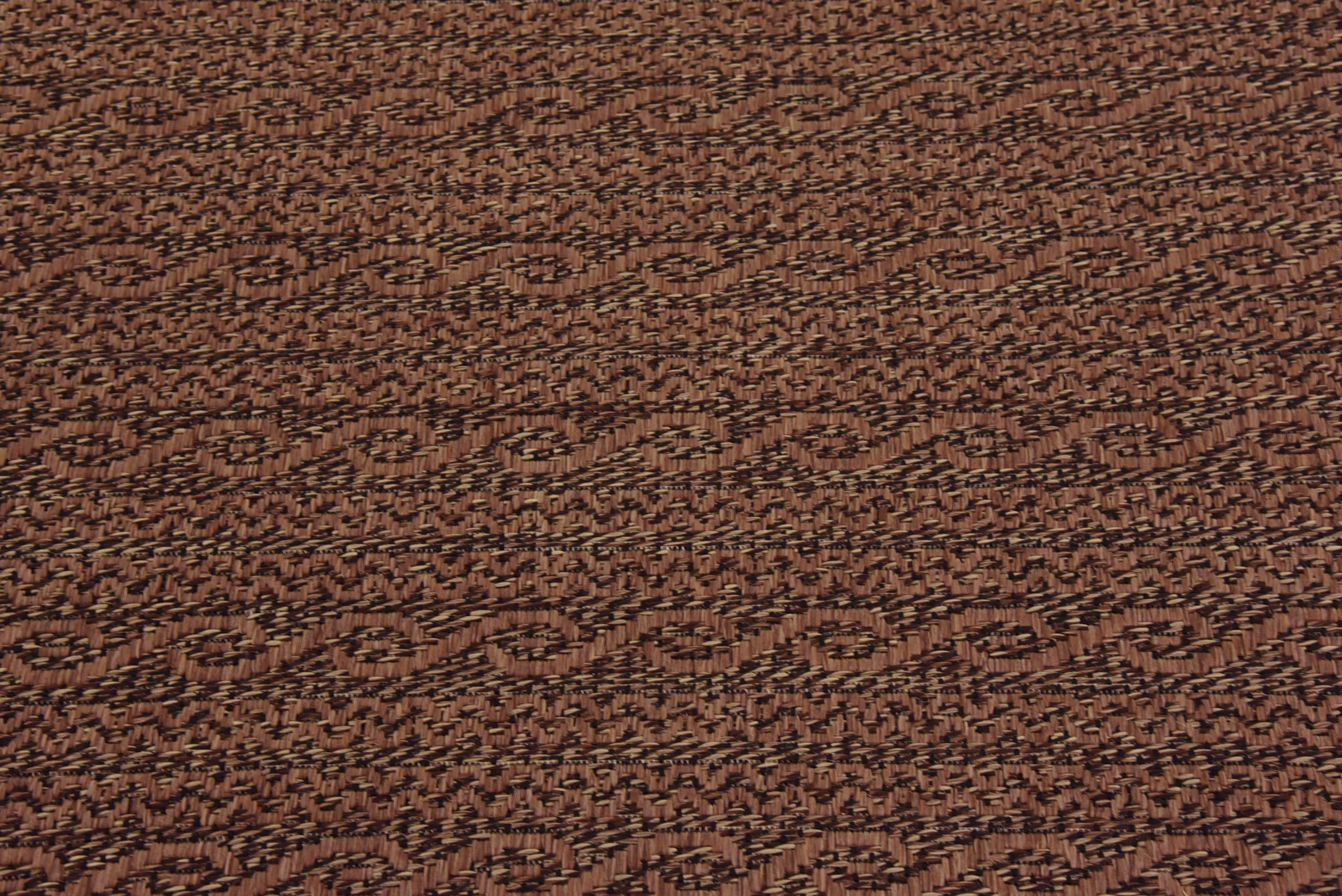 Unique Loom Outdoor Modern Collection Area Rug - Links (3' 3" x 5' 1" Rectangle Brown/Black)
