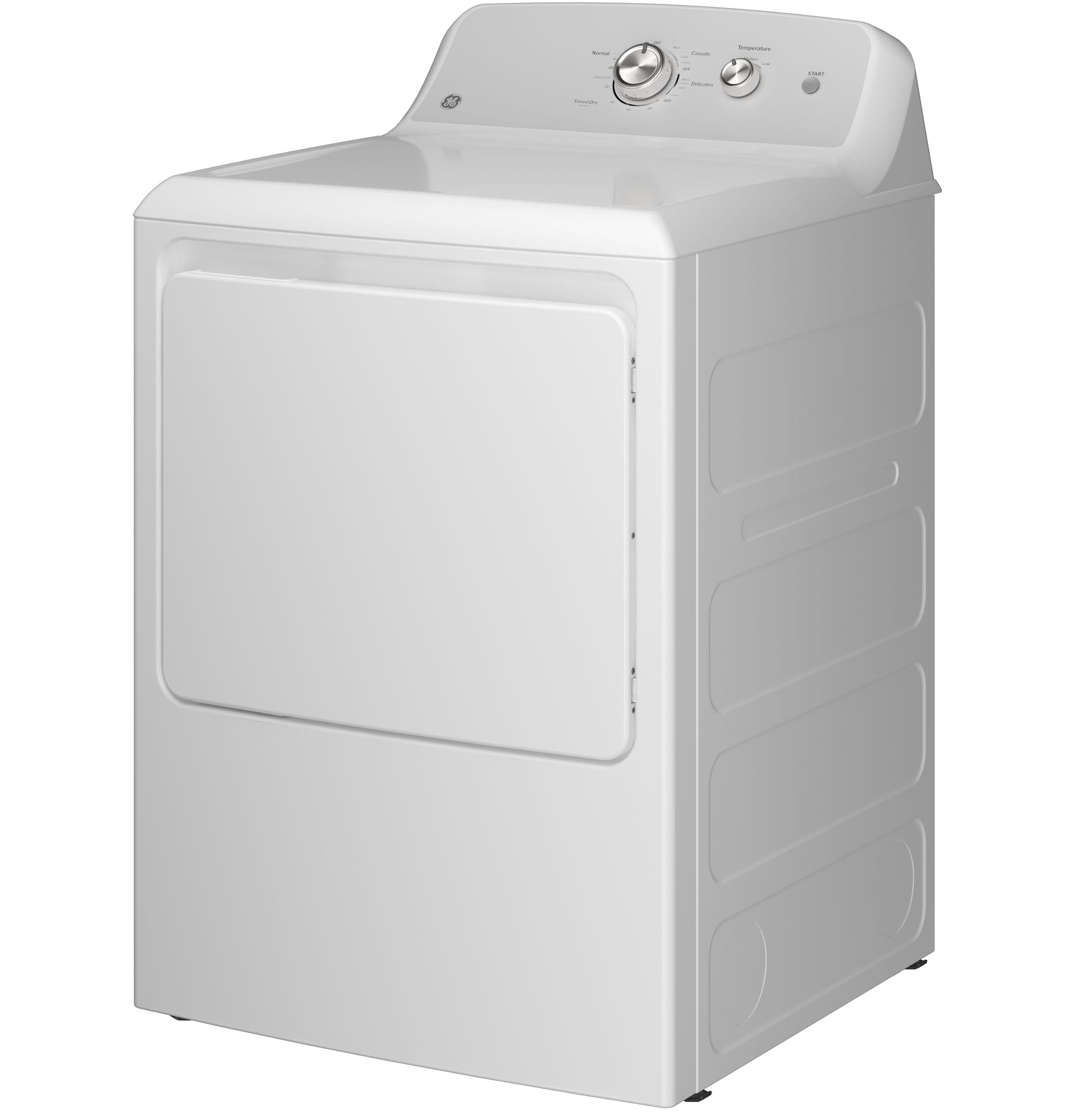 GE 7.2 Cu Ft Capacity Electric Dryer With Up To 120 Ft Venting​ And Reversible Door​