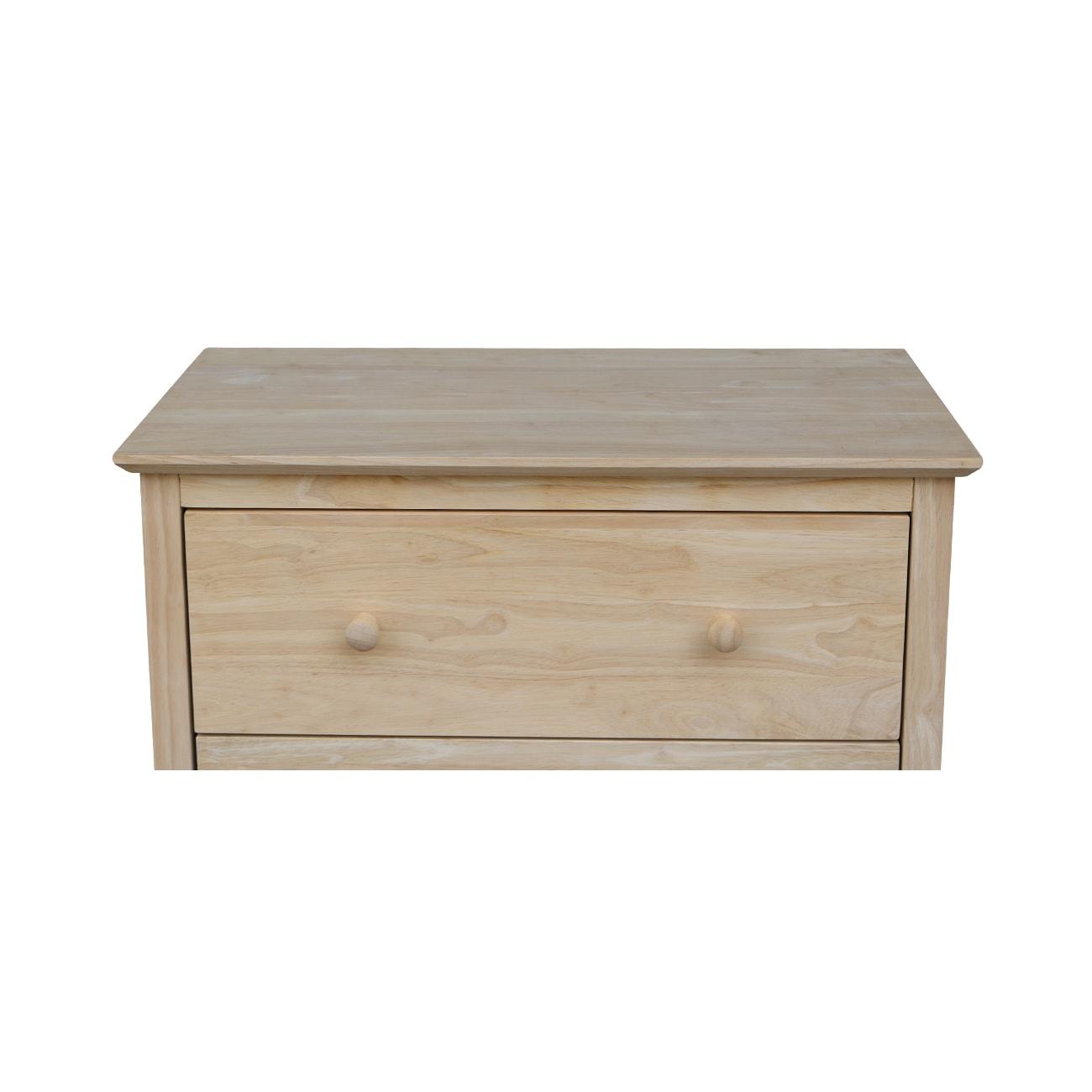 Brooklyn 3-Drawer Unfinished Wood Chest of Drawers