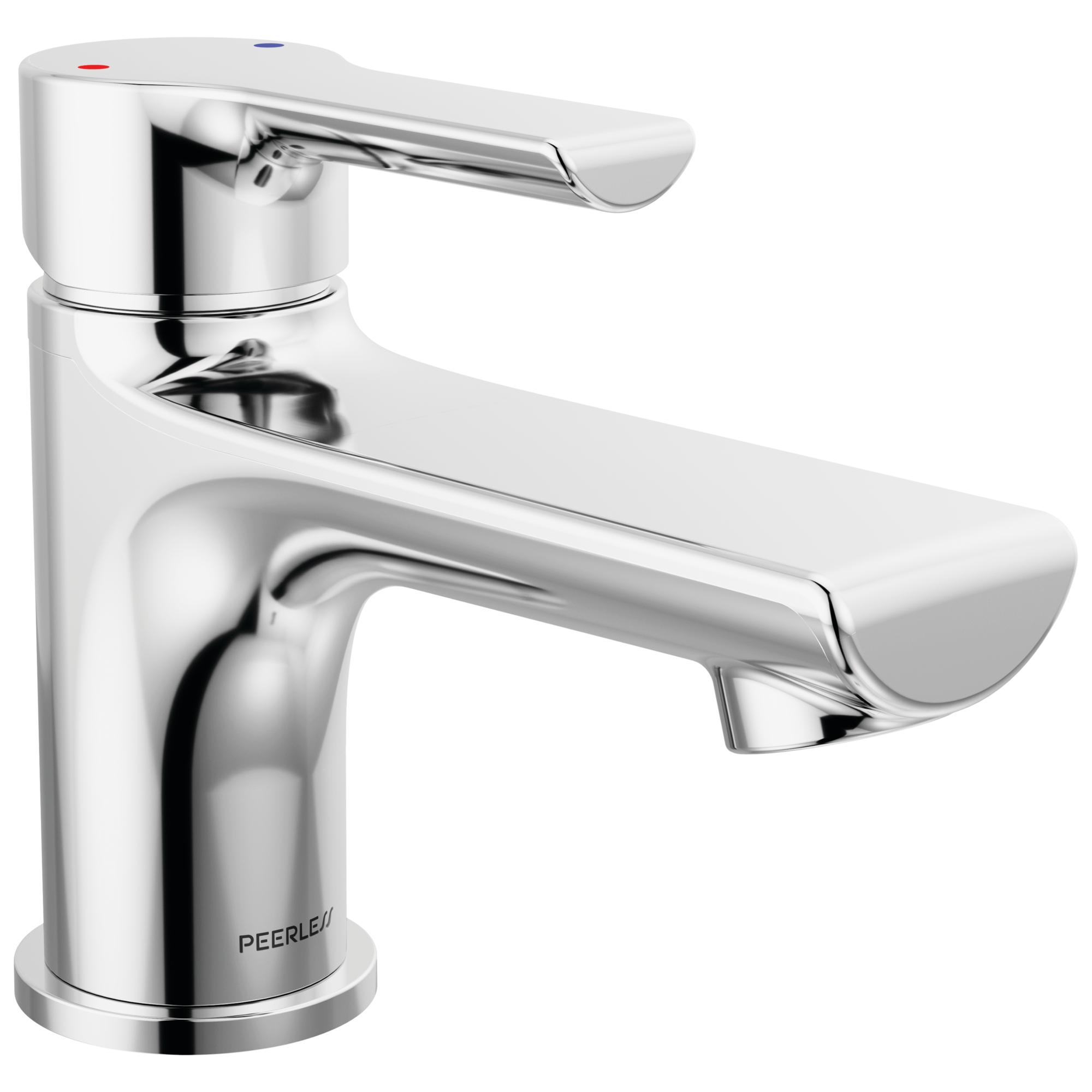 Peerless Flute Single Hole Bathroom Faucet, Single Handle Bathroom Faucet Chrome, Bathroom Sink Faucet, 0.5 GPM Flow Rate, Metal Drain Assembly, Chrome P1512LF-M-0.5