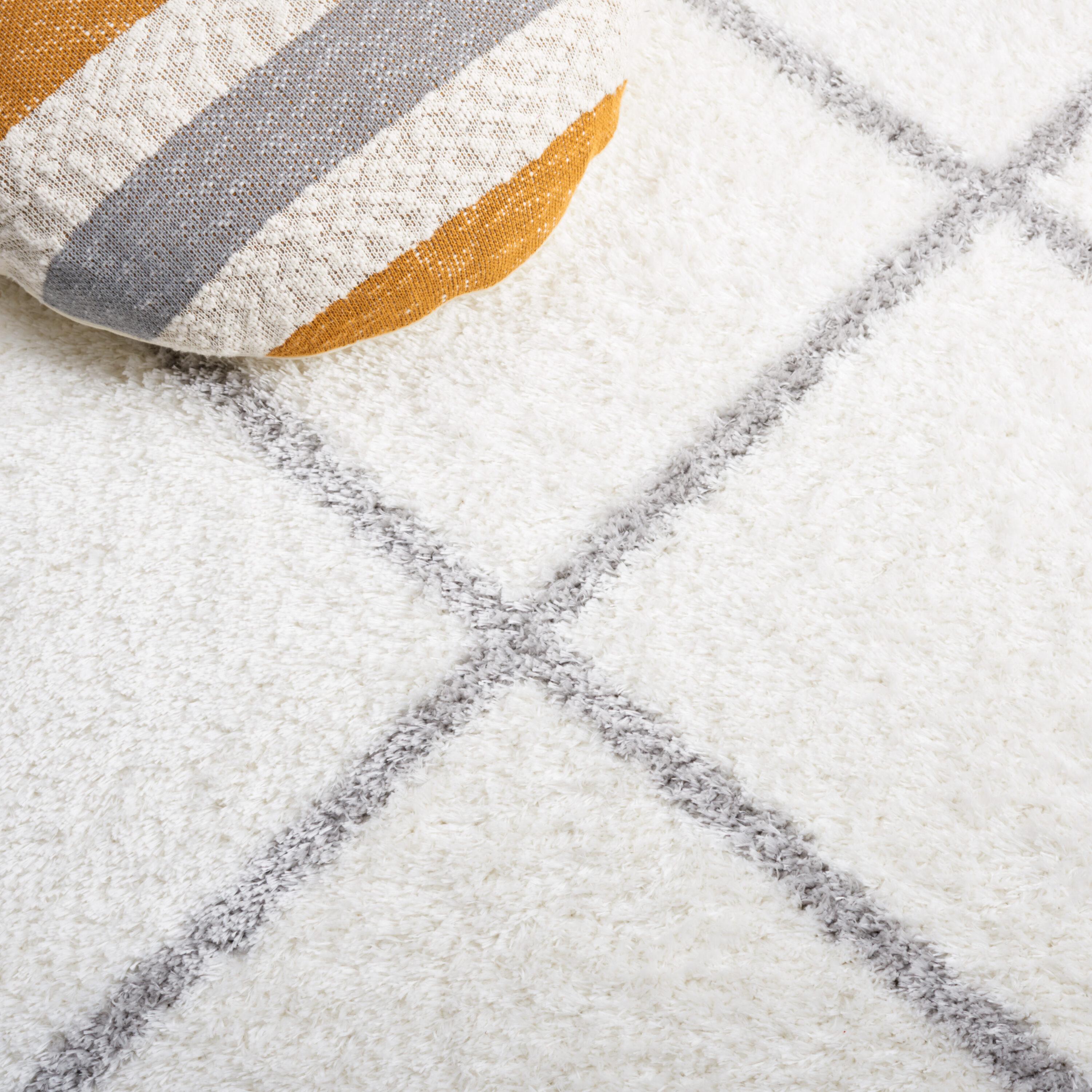Latitude Run® Tahoe Shag Performance Geometric Rug