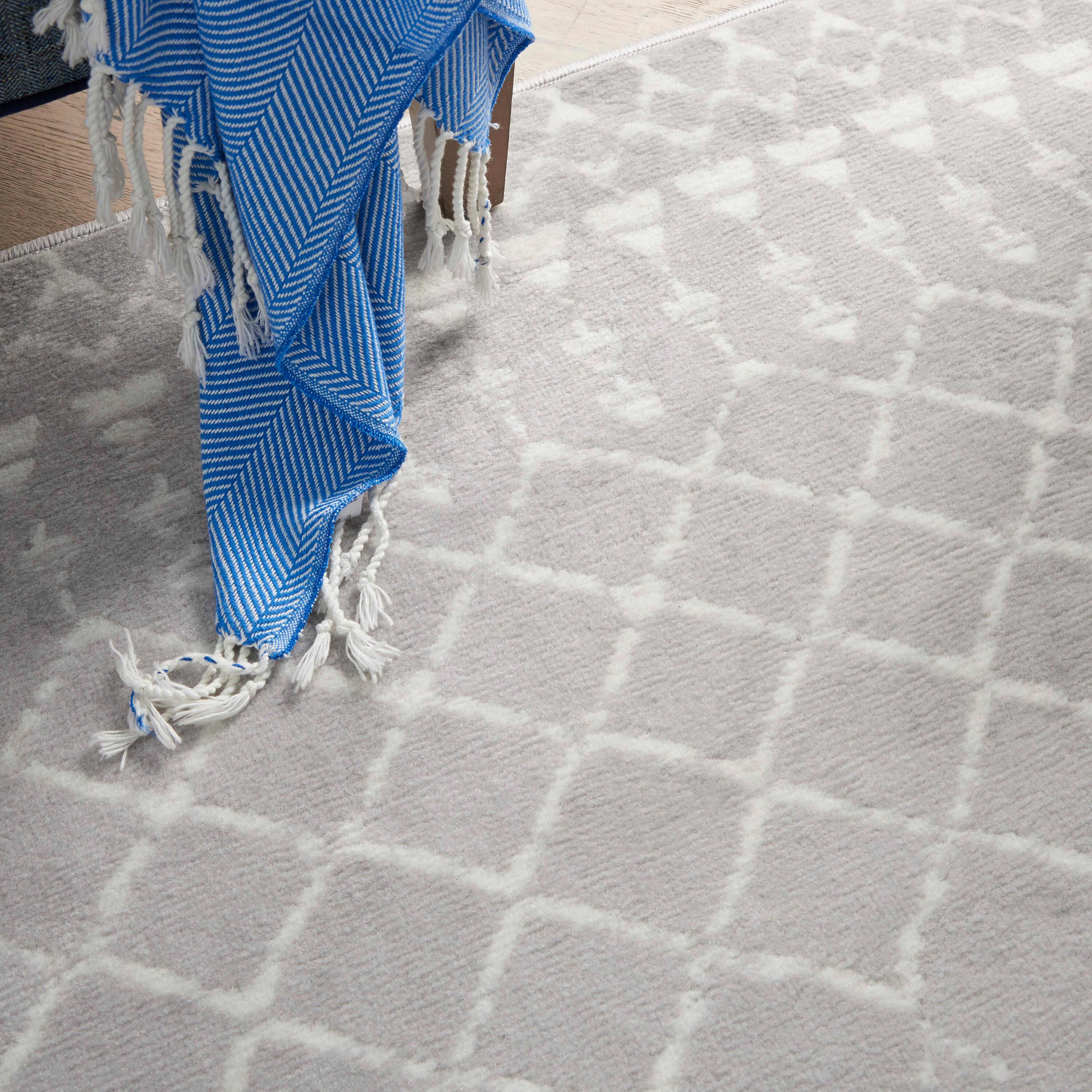 Nourison Whimsicle WHS02 Indoor only Area Rug - Grey 6' x 9'