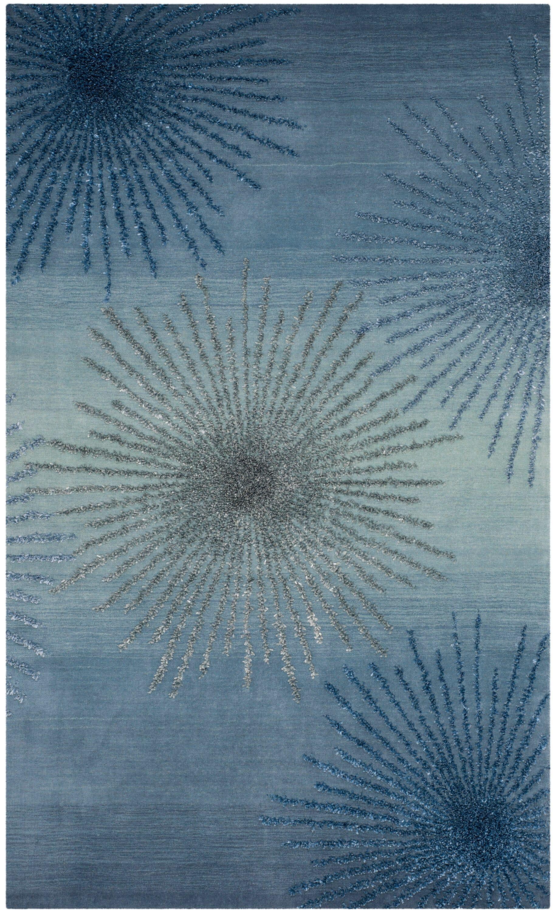 Soho SOH712 Hand Tufted Area Rug - Denim - 6'x9' - Safavieh.
