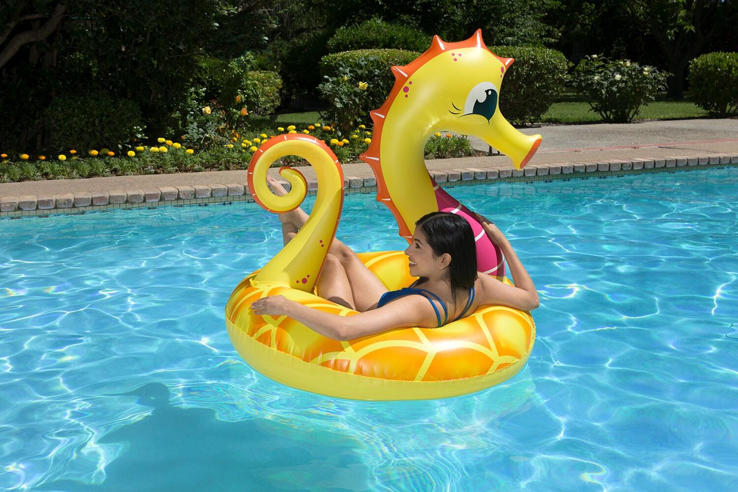 Poolmaster 48" Yellow Seahorse Tube