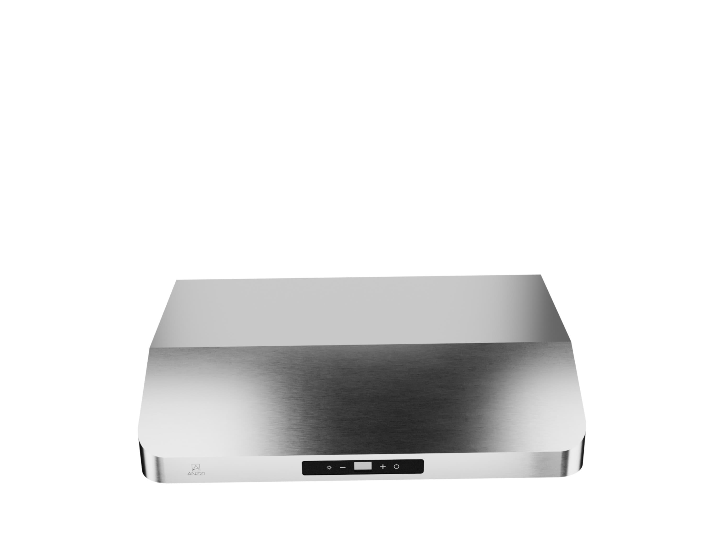 30" Stainless Steel Under Cabinet Range Hood With Washable Baffle Filter And LED Lights For Ducted Kitchen Over Stove Vent