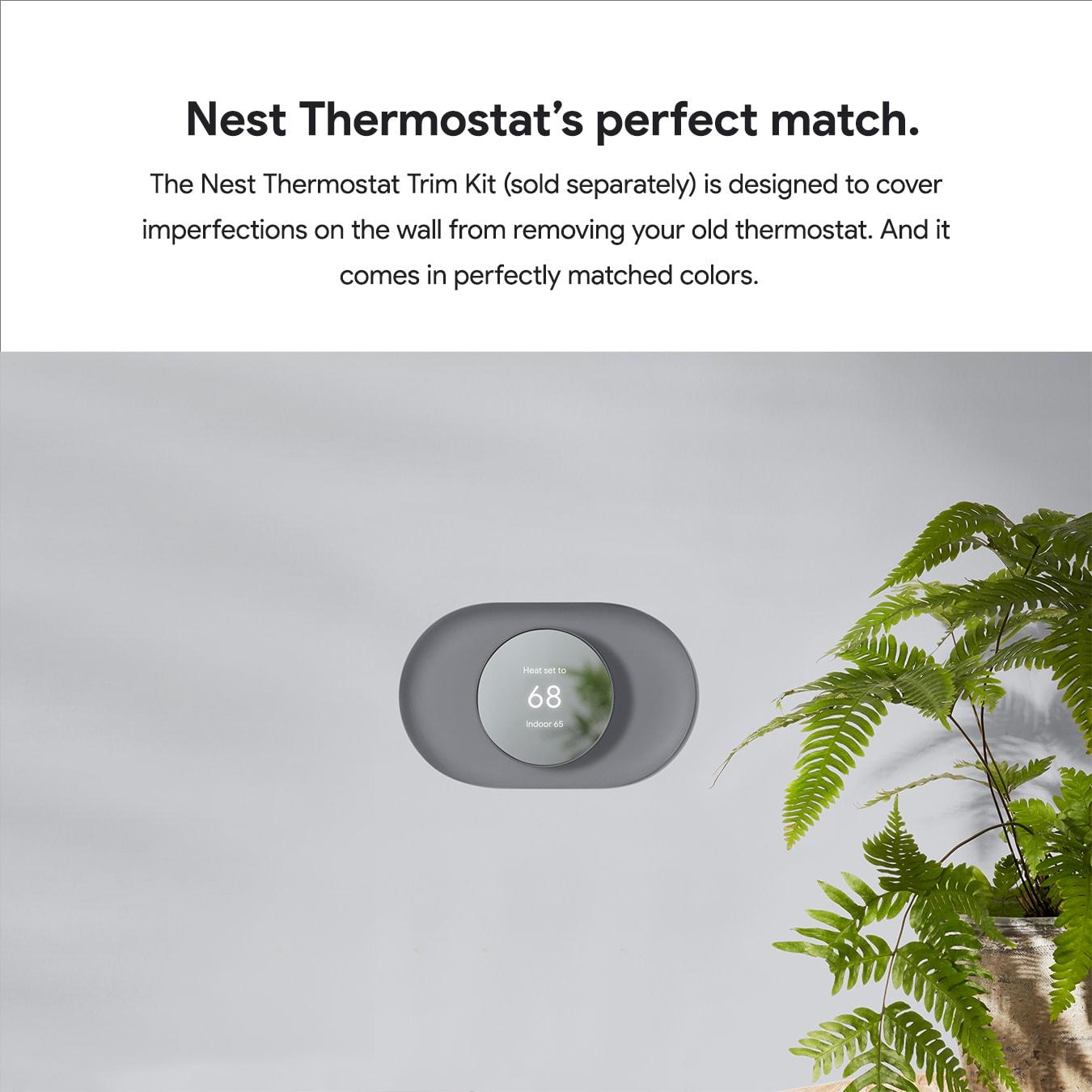 INKEDZ Google Nest Thermostat - Smart Thermostat for Home - Programmable Wifi Thermostat - Charcoal