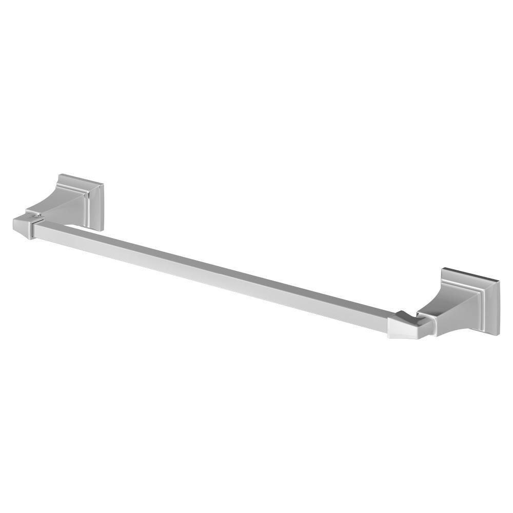 Polished Chrome 24-Inch Wall Mounted Towel Bar