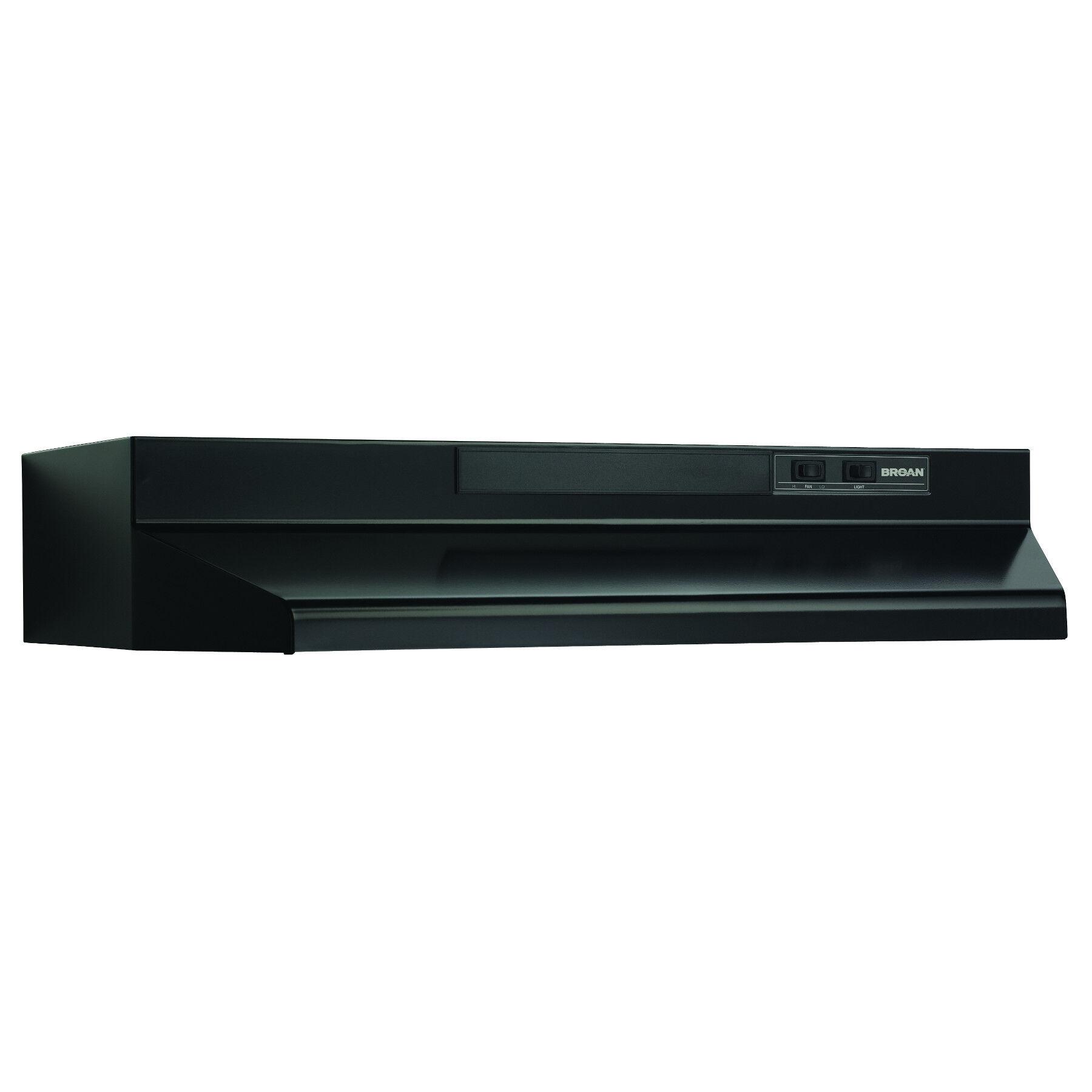 Broan NuTone Broan NuTone 30" Steel 160 CFM Convertible Under Cabinet Range Hood with Mesh Filter