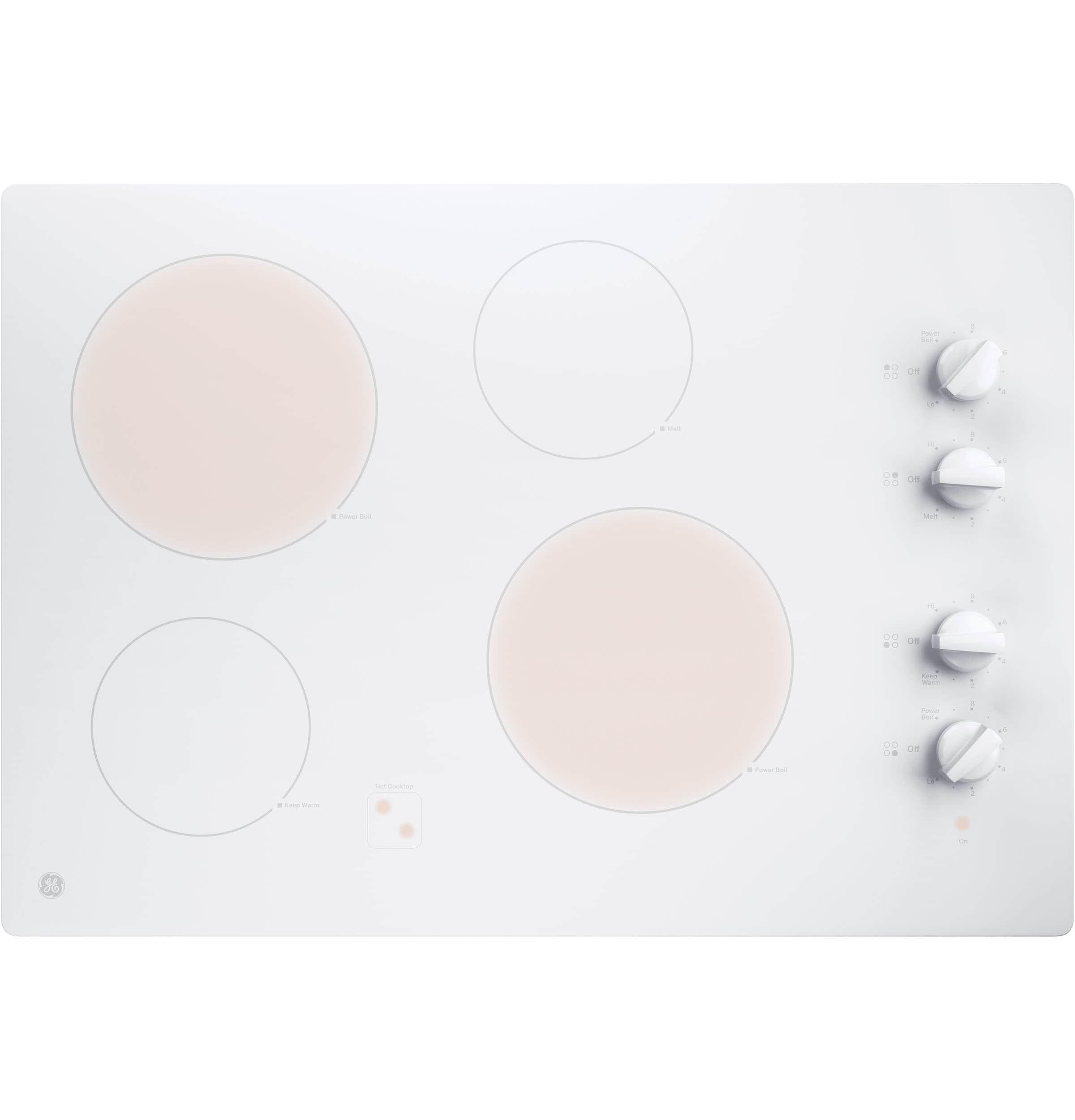 GE 30" Built-In Knob Control Electric Cooktop