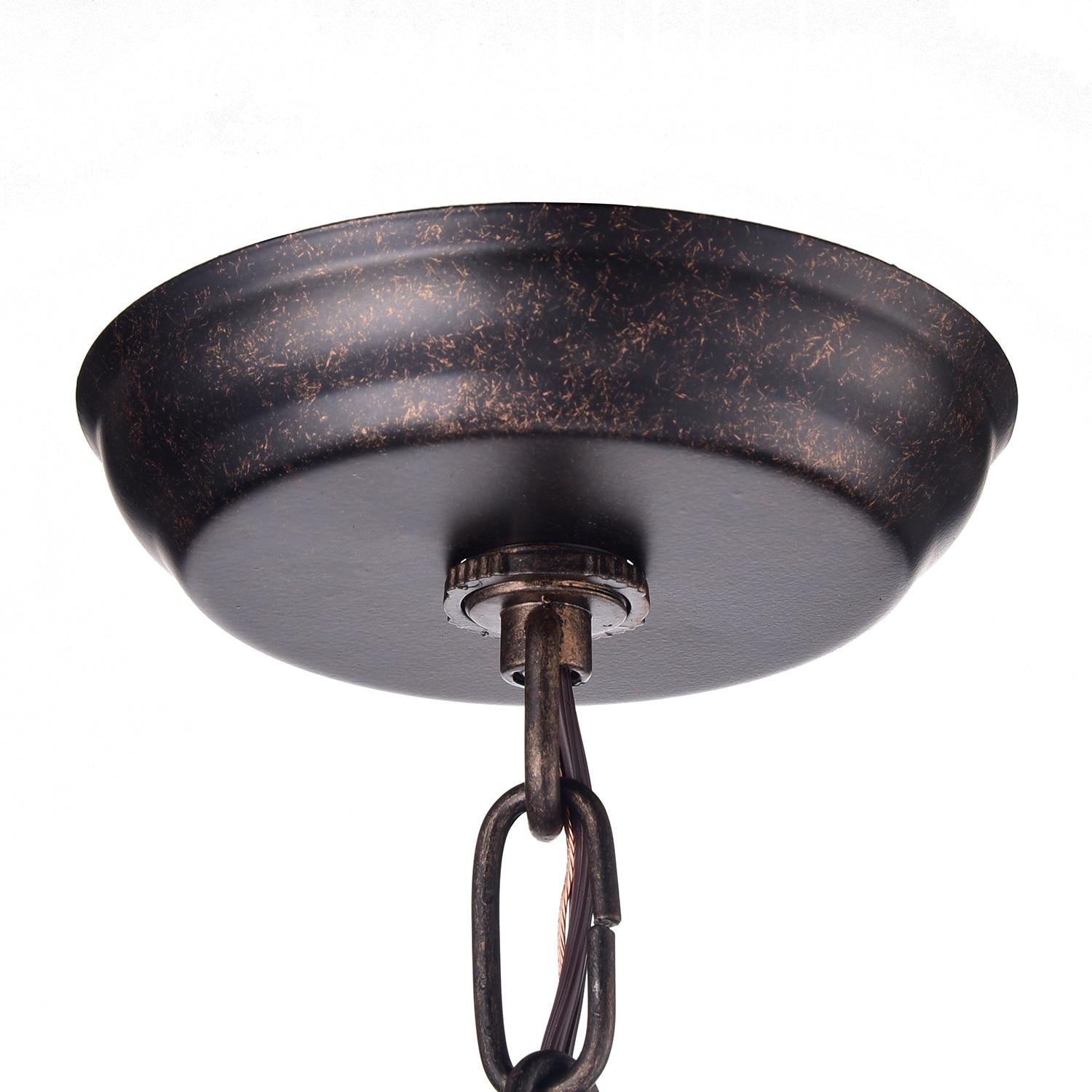 Antique Bronze Mini Crystal Glam Chandelier Pendant