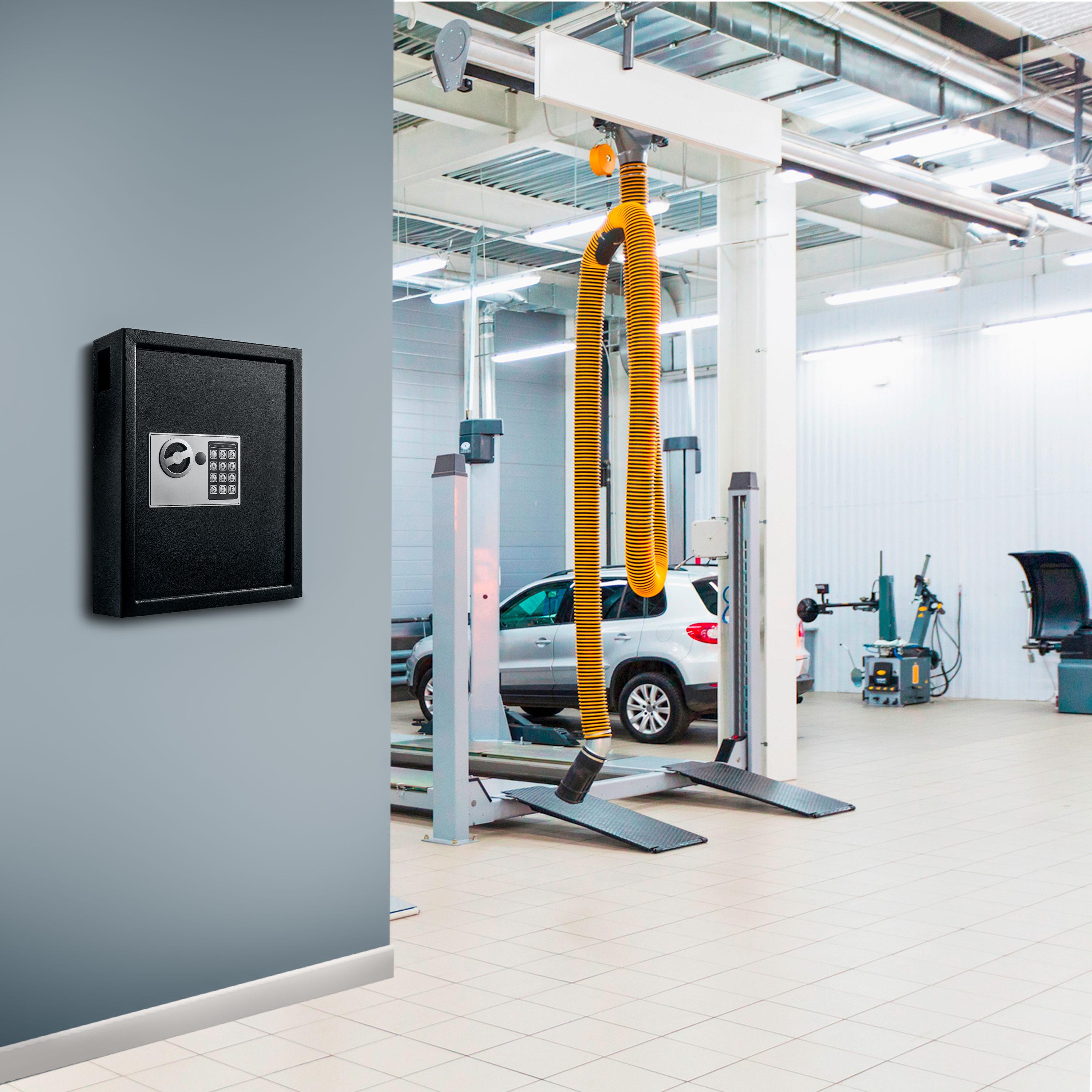 40-Key Steel Digital Lock Key Cabinet with 140 Key Tags