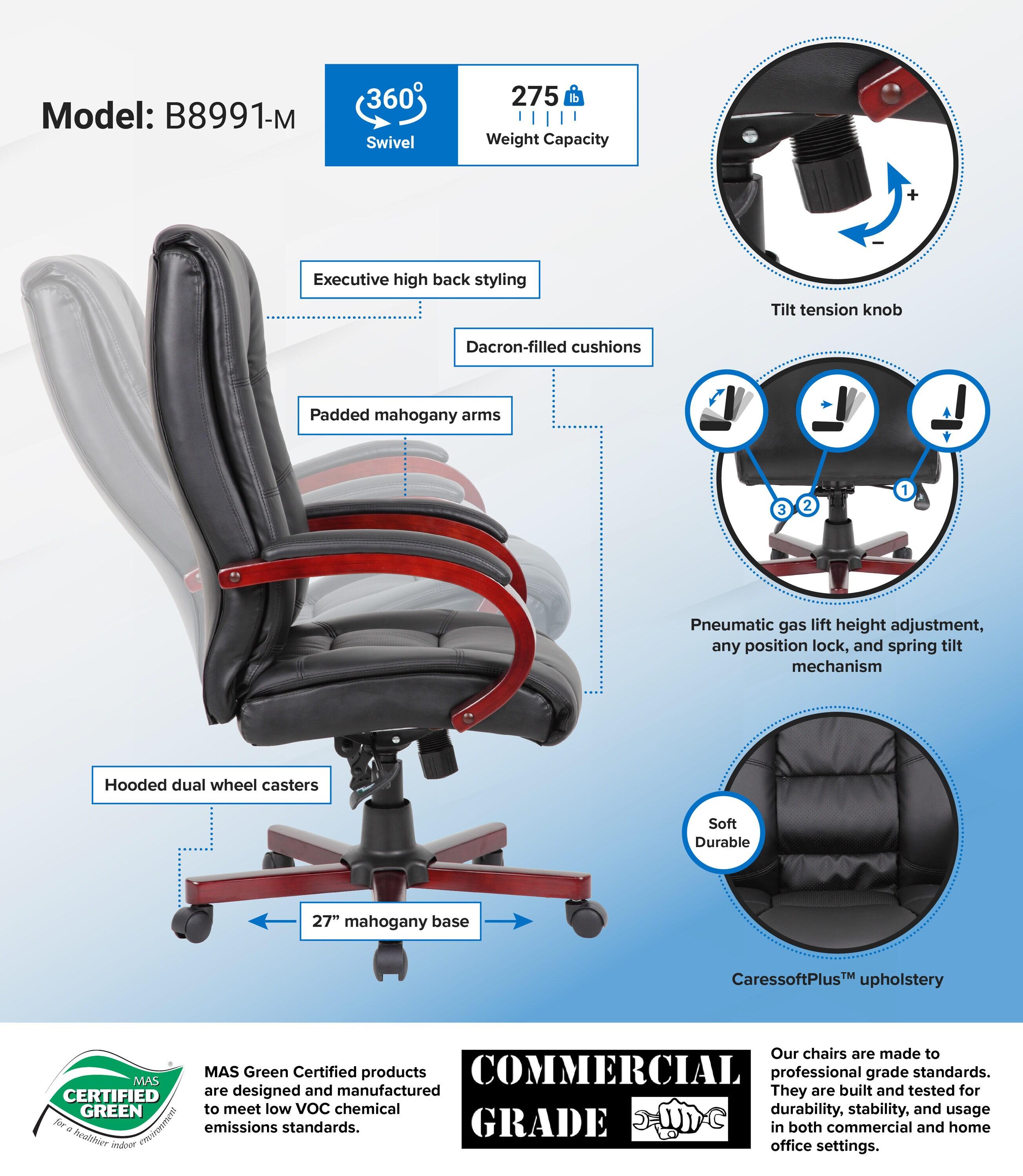 Boss Office Products Vinyl Executive Chair