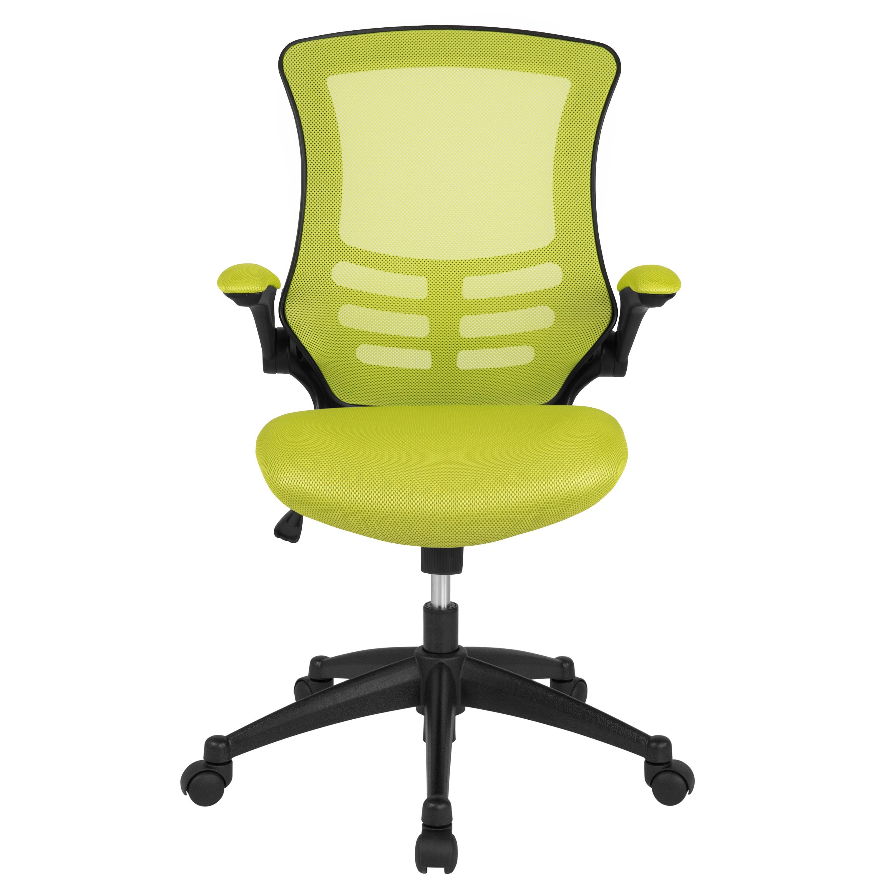 Jayetta Mid-Back Mesh Swivel Ergonomic Office Chair with Flip-Up Arms