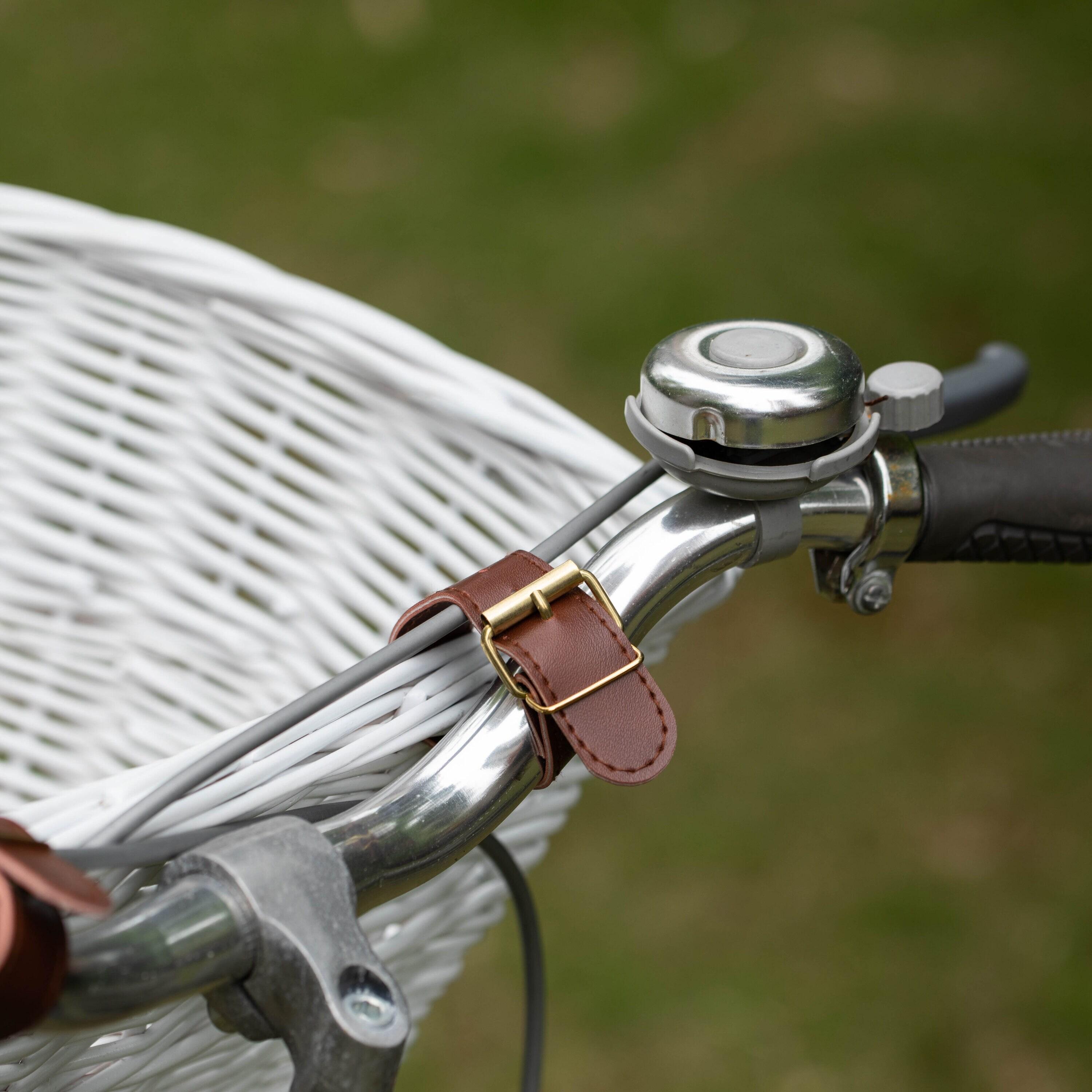 Wicker Front Cargo Bike Basket - Perfect for Riders of All Ages and Genders - for Beach Cruiser, Stationary Bike, E-bike, or Road Bike