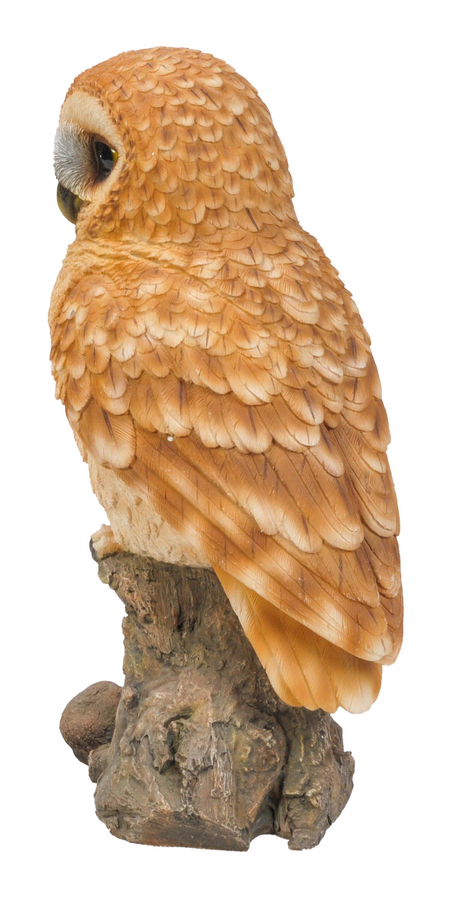 Tawny Owl on Stump Statue