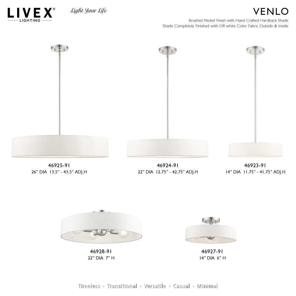 Livex Lighting Venlo 5 - Light Pendant in  Brushed Nickel