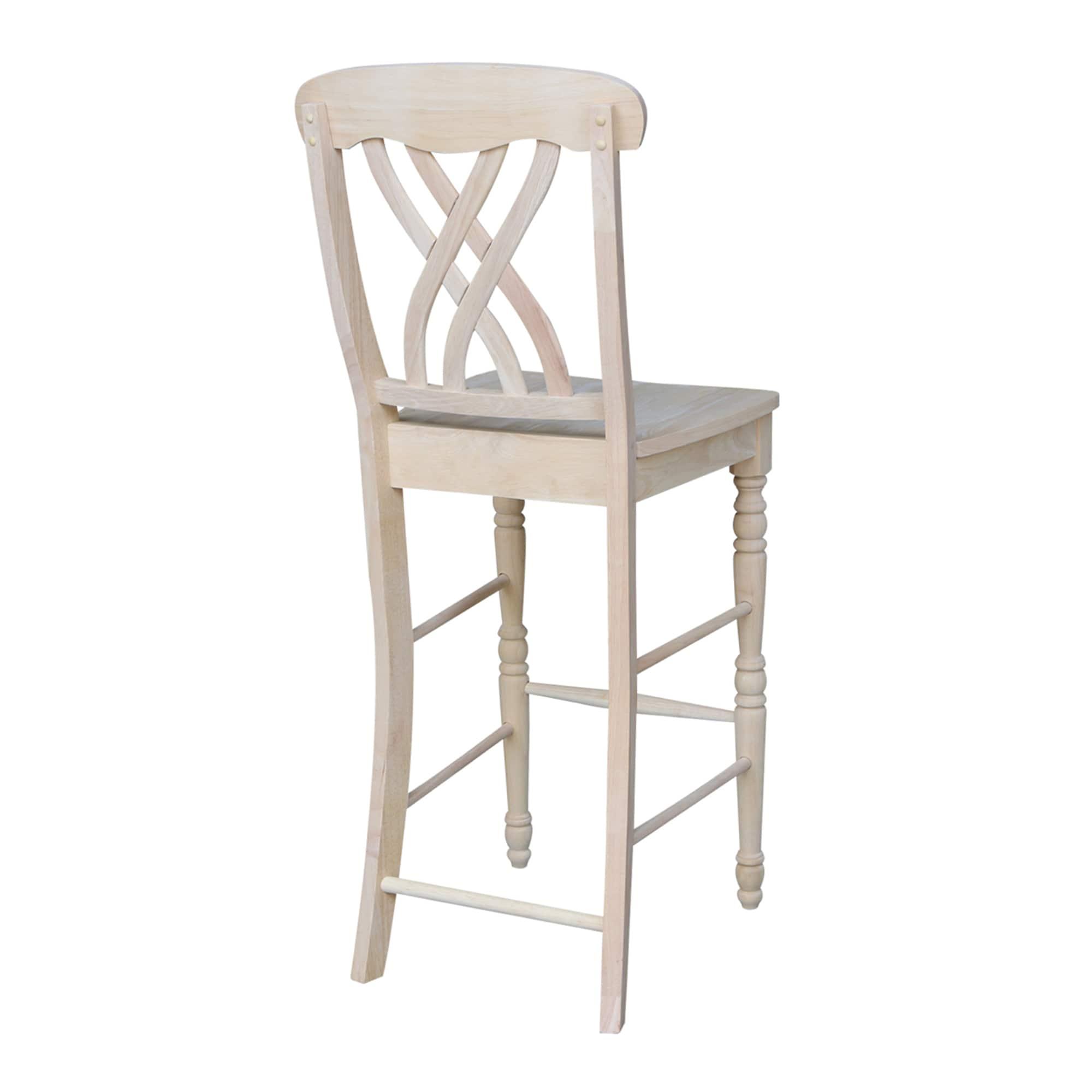 30 in. Seat Height Lattice Bar Height Stool