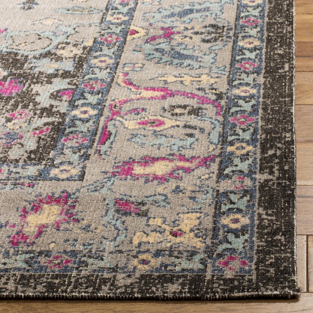 SAFAVIEH Artisan Blaze Oriental Area Rug, Light Grey/Black, 3'3" x 5'3"